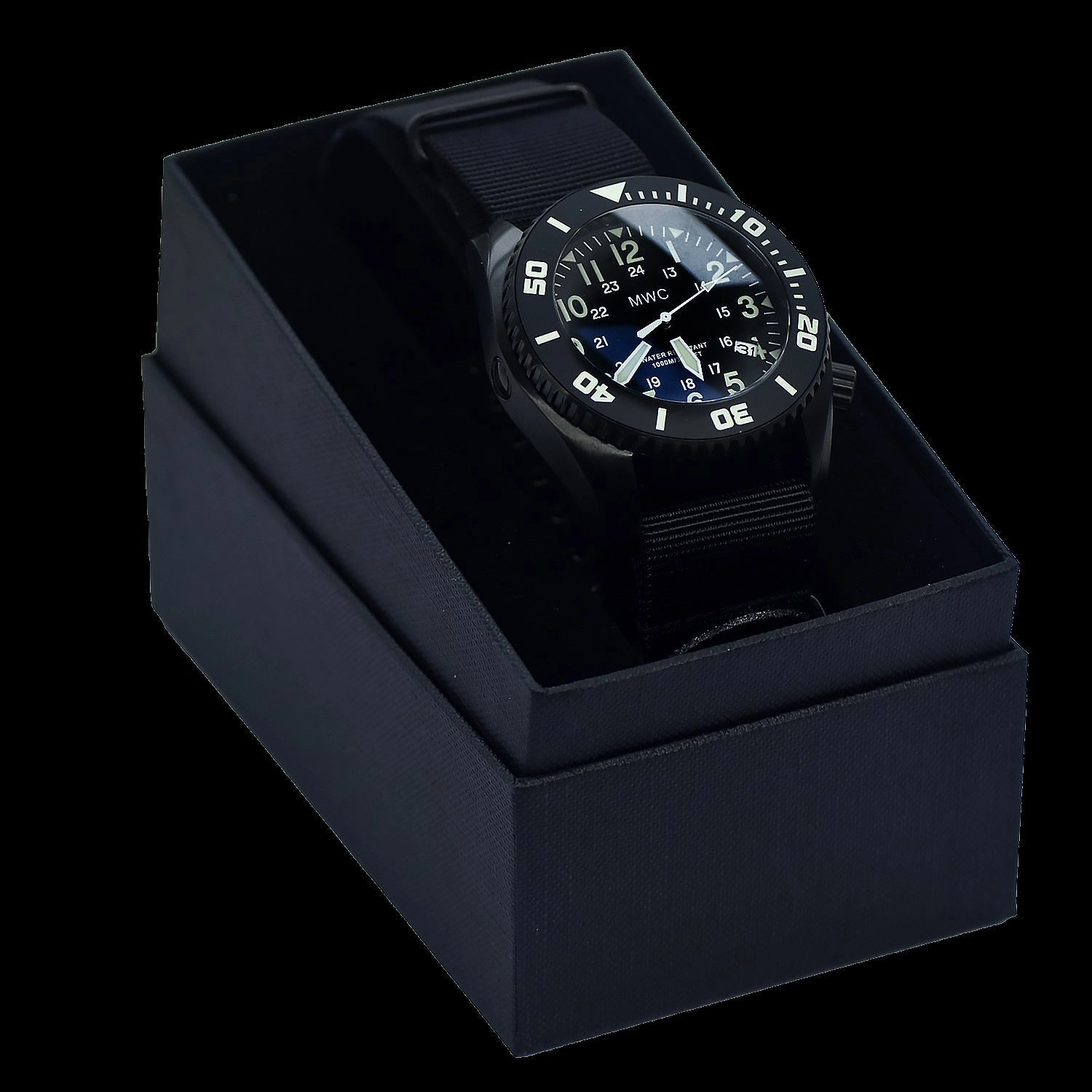 MWC "Depthmaster" Military Divers Watch C 100ATM / 3,280ft / 1000m Water Resistant, PVD Stainless Steel Case with Helium Valve (Quartz)