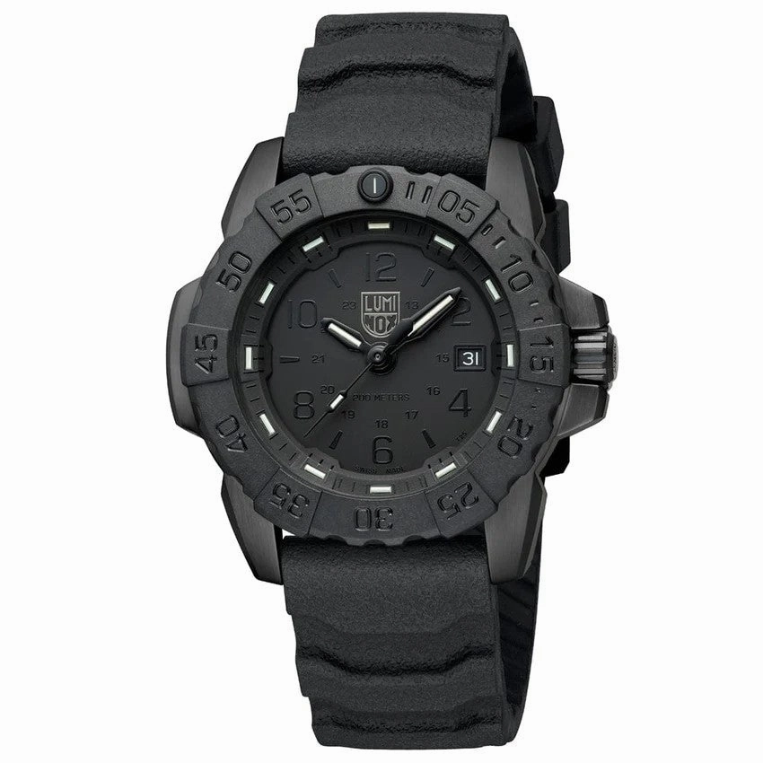 Navy SEAL Rubber, Steel, CARBONOX (RSC) Military Watch, 45 mm