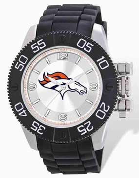 NFL Mens Denver Broncos Beast Watch - Molded Strap - Luminous Hands