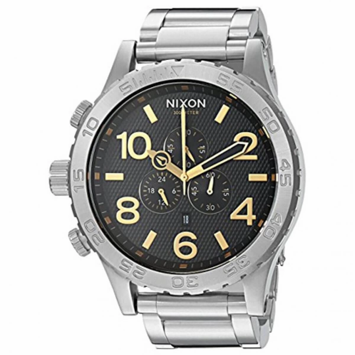 Nixon Men's Quartz Watch - 51-30 Chrono Black Dial Bracelet | A0832730