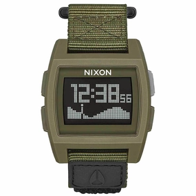 Nixon Men's Quartz Watch - Base Tide Digital Dial Green Strap | A11691085