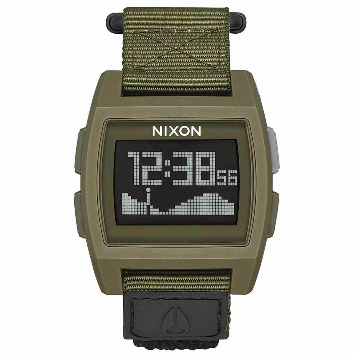 Nixon Men's Quartz Watch - Base Tide Digital Dial Green Strap | A11691085