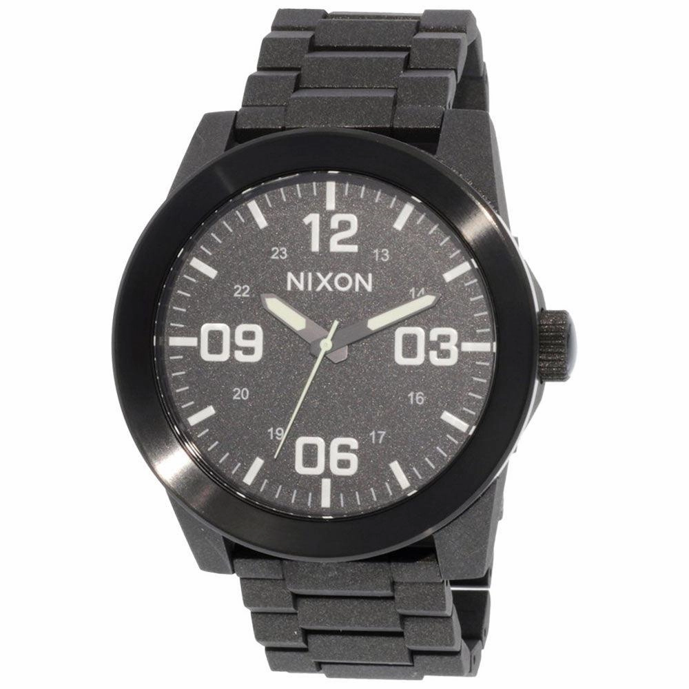 Nixon Men's Quartz Watch - Corporal SS Black Stainless Steel Bracelet | A3462858