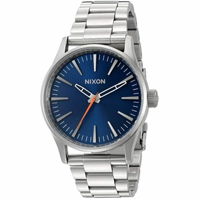Nixon Men's Quartz Watch - Sentry 38 SS Blue Dial Bracelet | A4501258