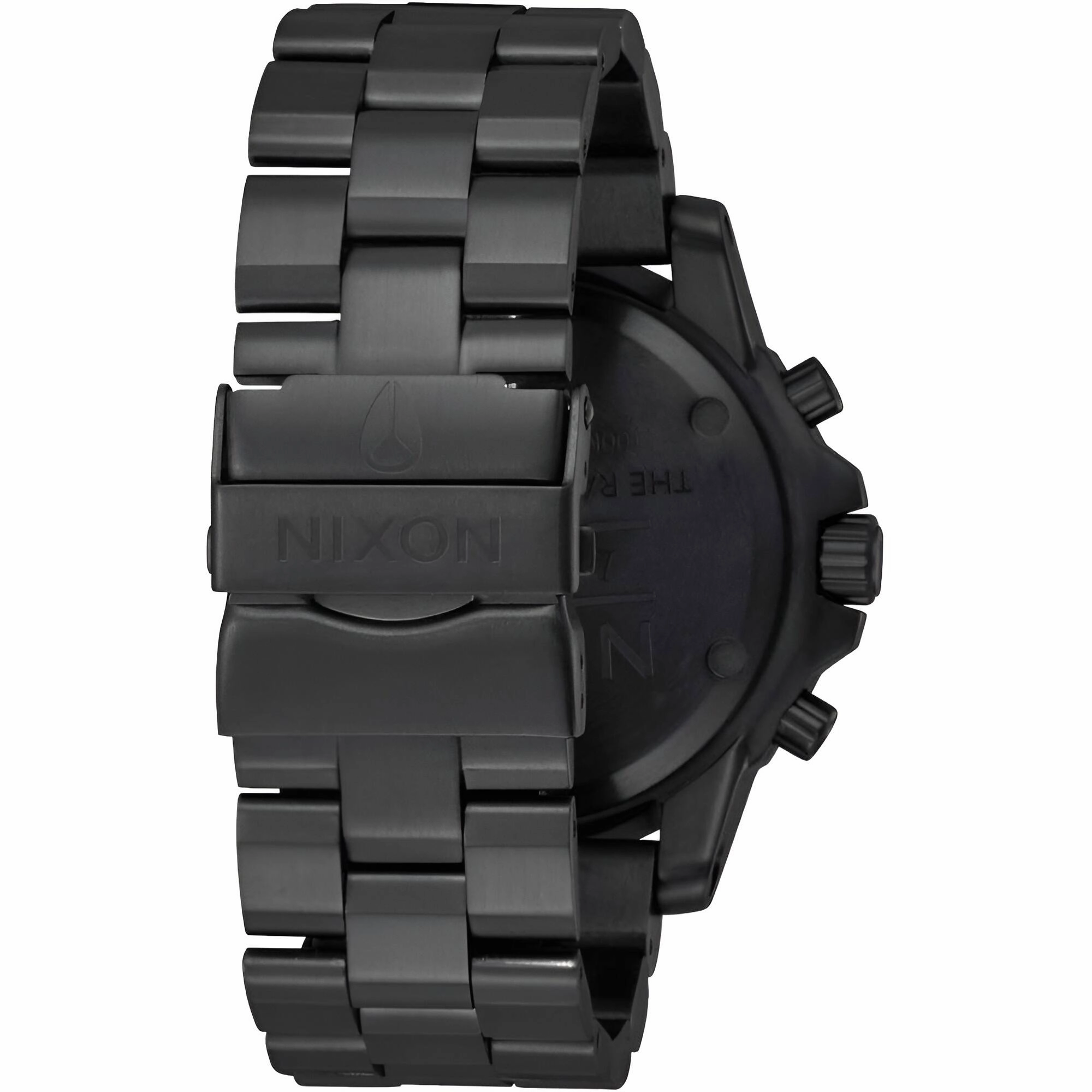 Nixon Men's Watch - Ranger Quartz Chronograph Black Dial Steel Bracelet | A549-602