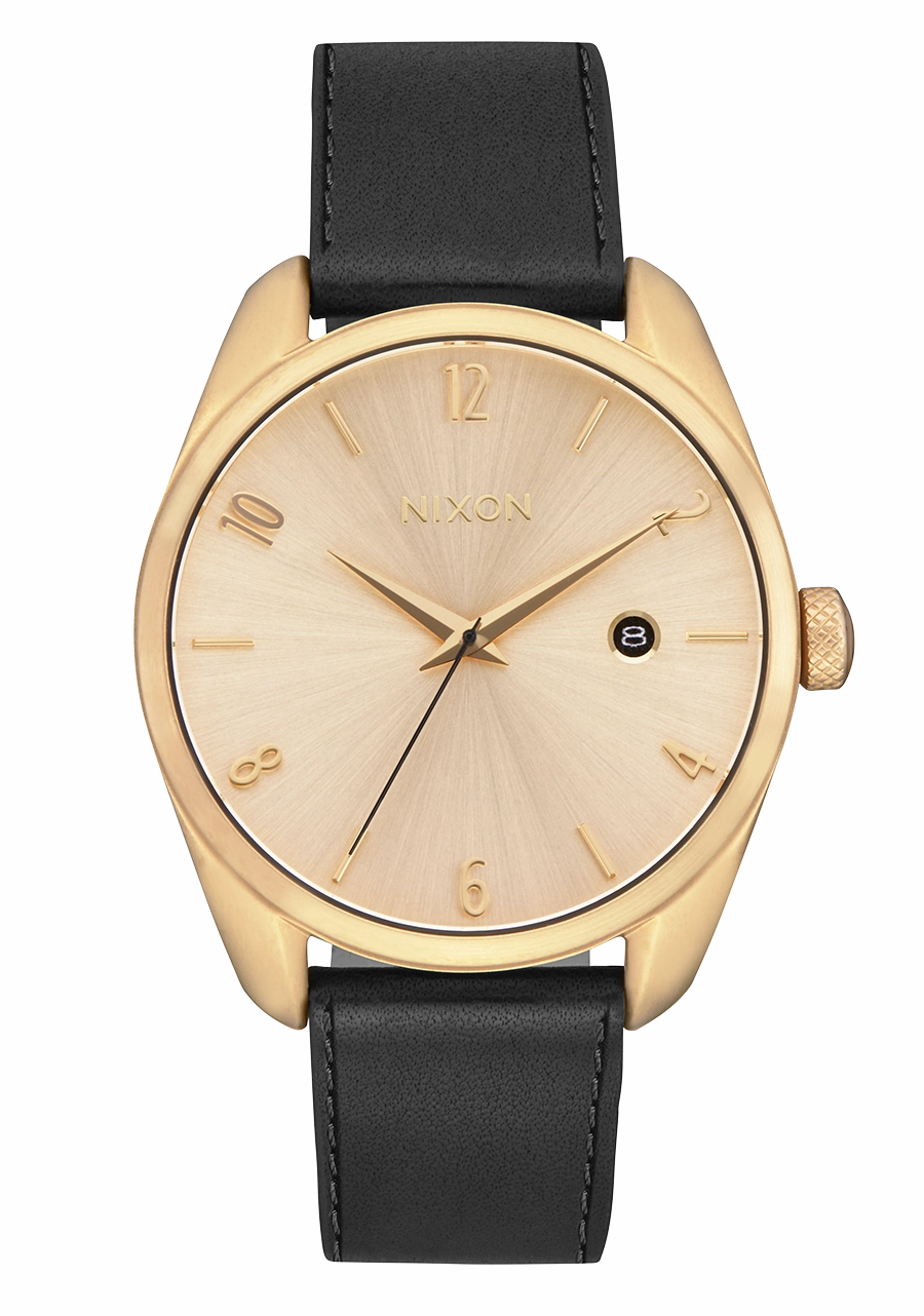 Nixon Thalia Leather Gold Dial Womens Watch A1343-2498-00