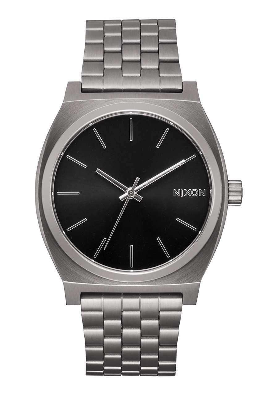 Nixon Time Teller Stainless Steel Black Dial Mens Watch A045-5084-00