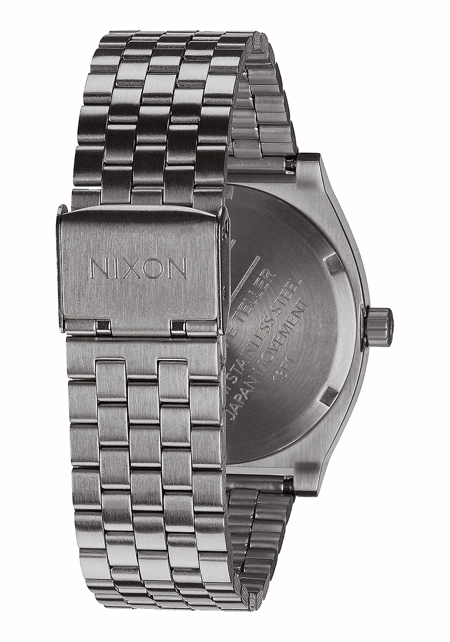 Nixon Time Teller Stainless Steel Black Dial Mens Watch A045-5084-00
