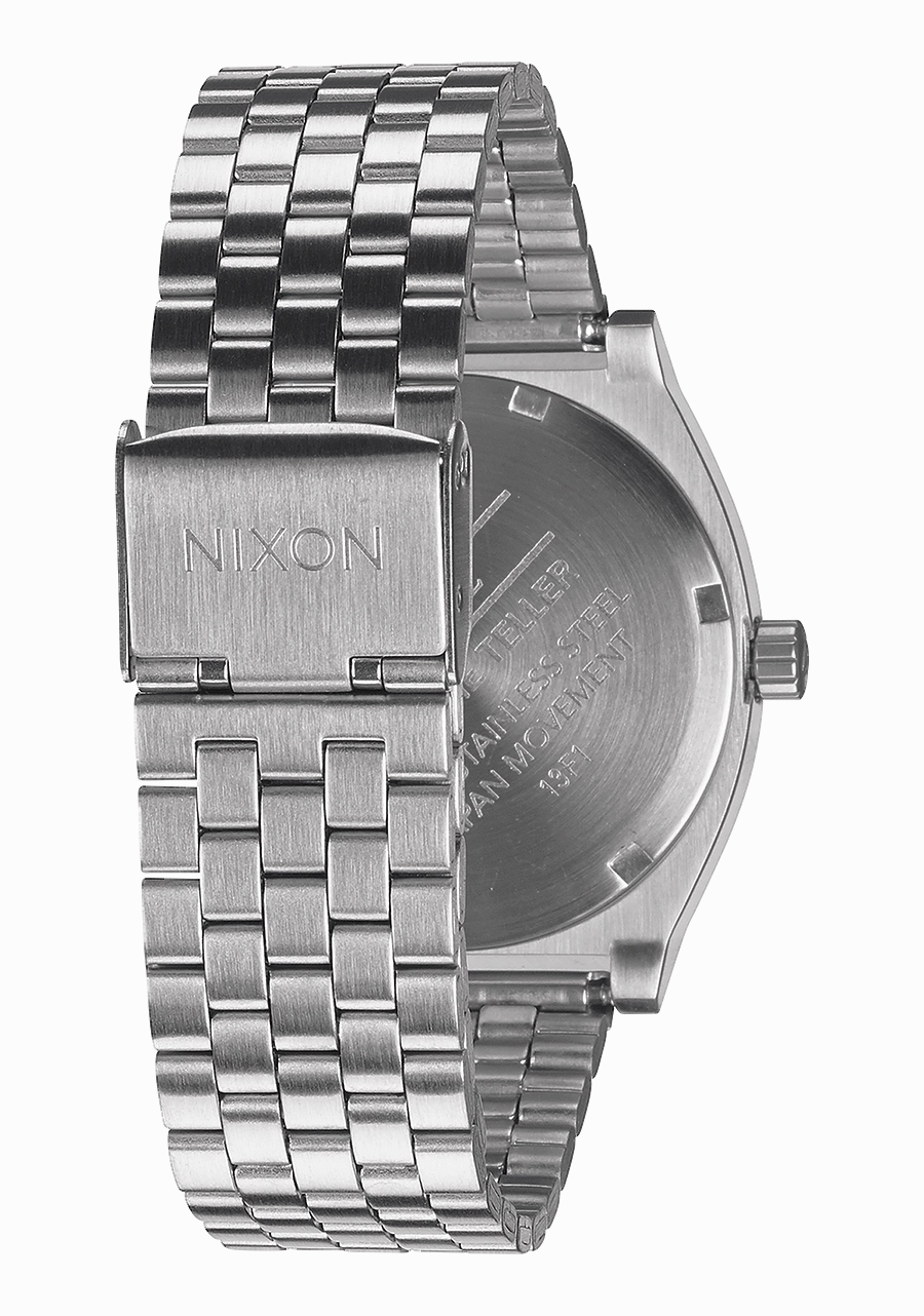 Nixon Time Teller Stainless Steel Silver Dial Mens Watch A045-1920-00