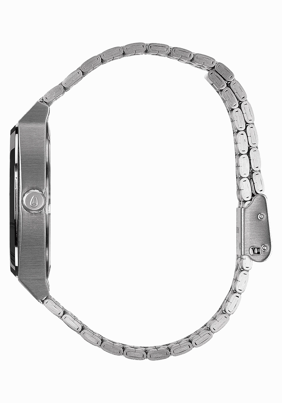 Nixon Time Teller Stainless Steel Silver Dial Mens Watch A045-1920-00