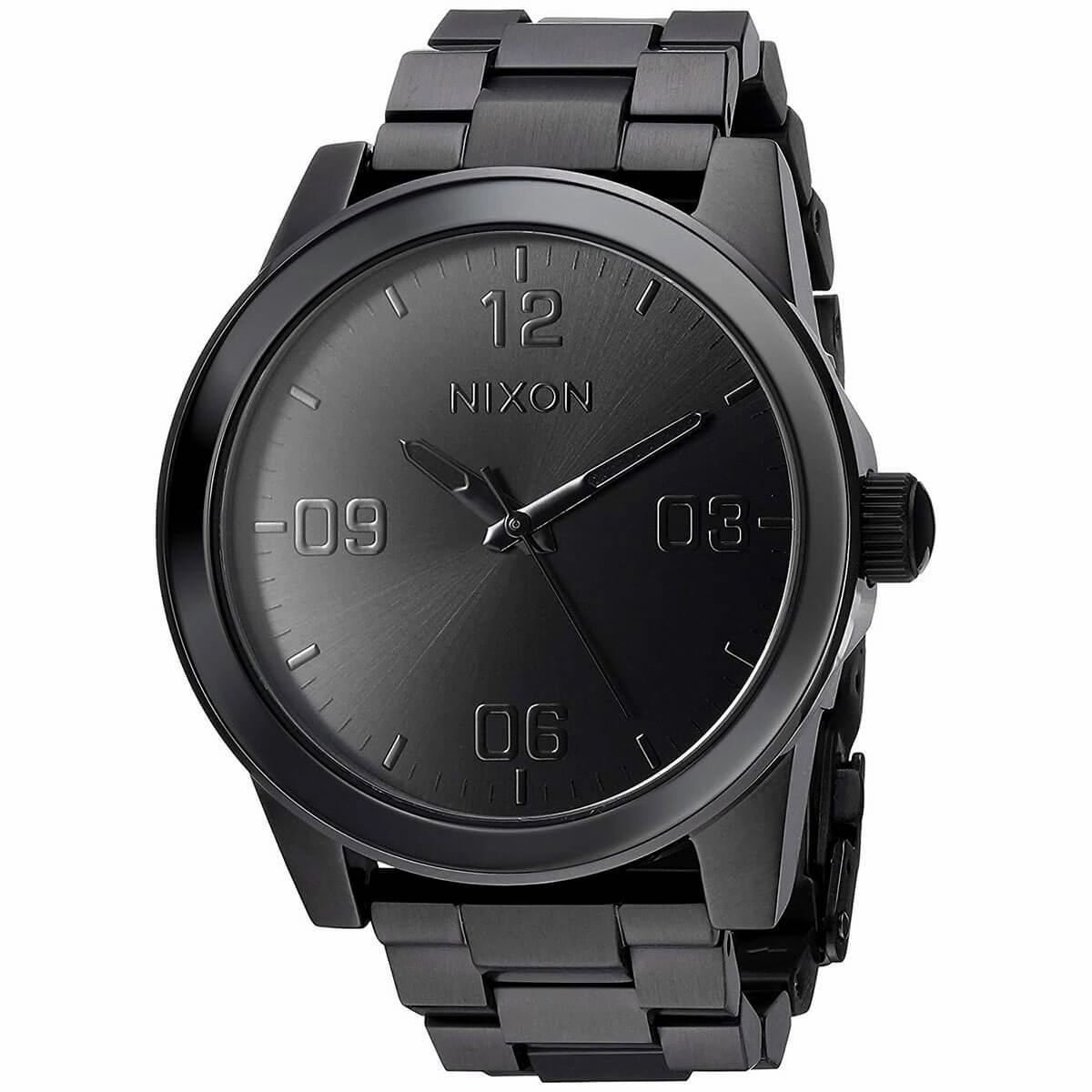 Nixon Women's Quartz Watch - G.I. SS Black Stainless Steel Bracelet | A919001