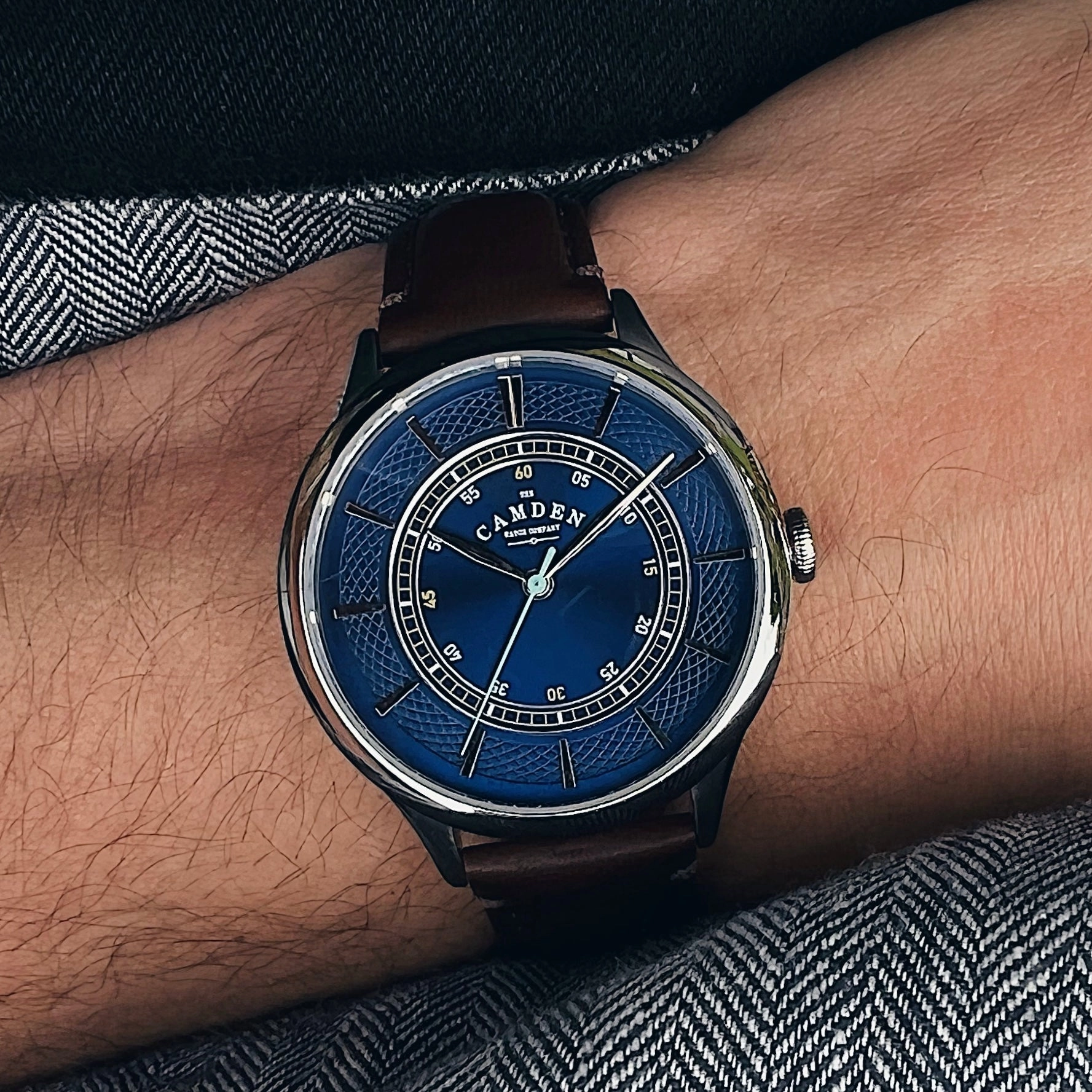 No.274 Steel, navy and tan