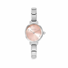 Nomination Composable Paris Watch, Sunray Pink Oval, Cubic Zirconia, Stainless Steel
