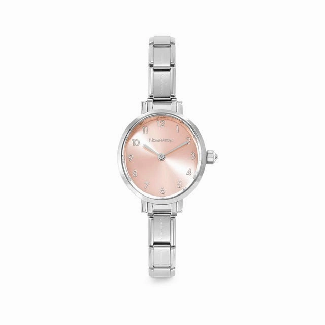 Nomination Composable Paris Watch, Sunray Pink Oval, Cubic Zirconia, Stainless Steel
