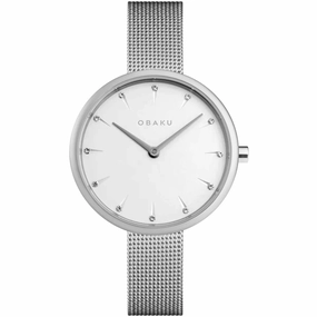 Obaku Women's Notat White Dial Watch