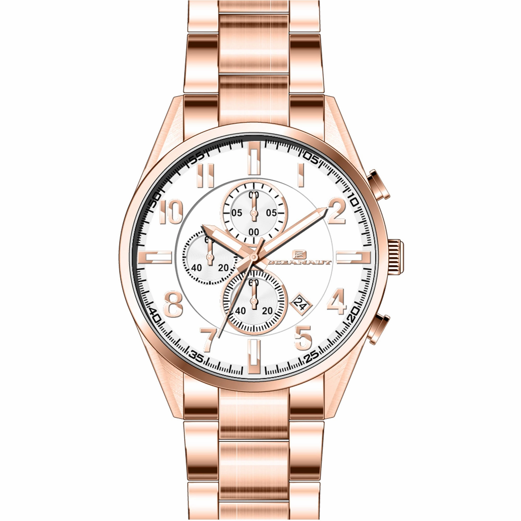Oceanaut Men's Watch - Escapade Silver Dial Plated Stainless Steel Bracelet | OC5855