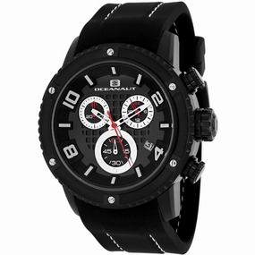 Oceanaut Men's Watch - Impulse Sport Quartz Black Dial Rubber Strap | OC3124R