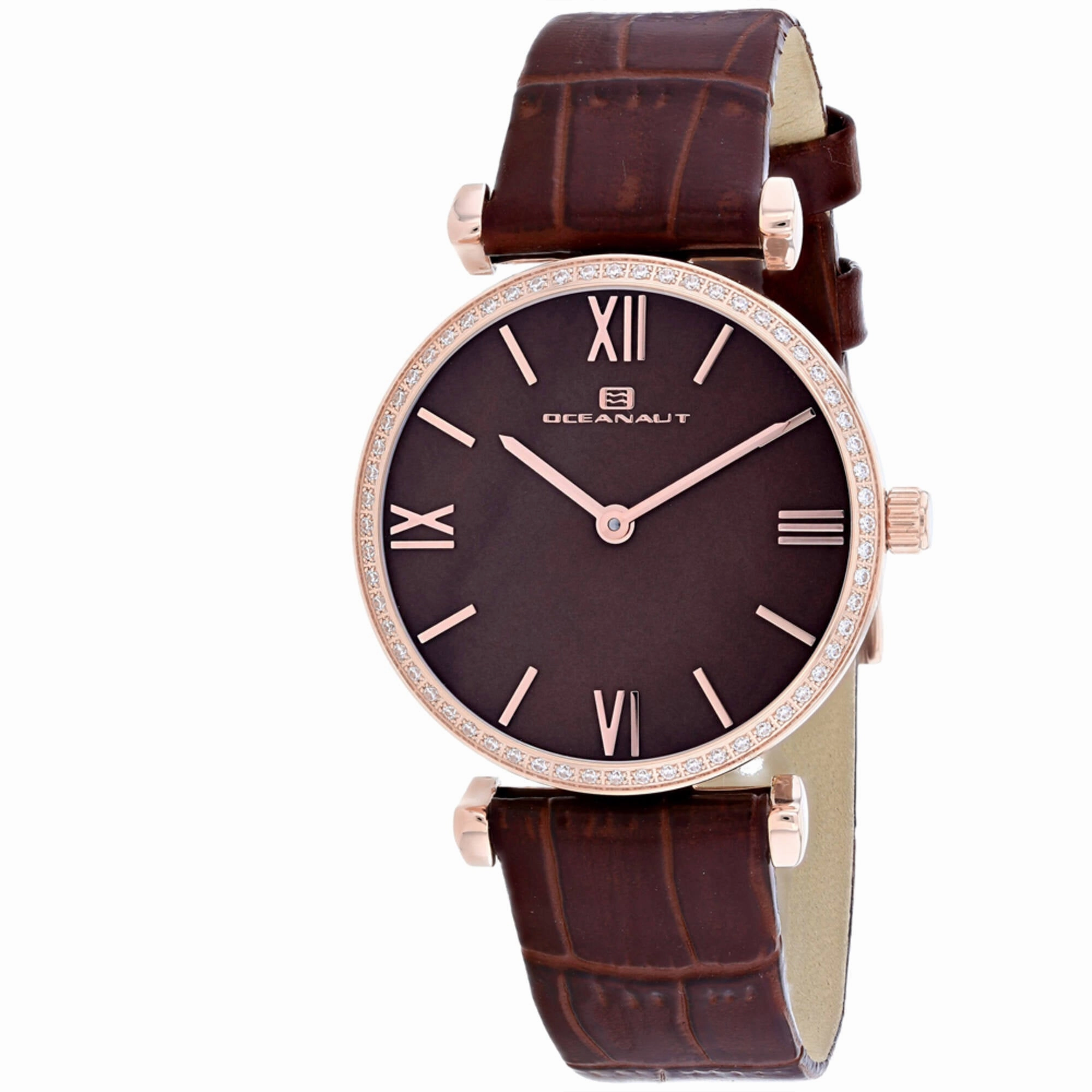 Oceanaut Women's Watch - Harmony Brown Mother of Pearl Dial Leather Strap | OC3216