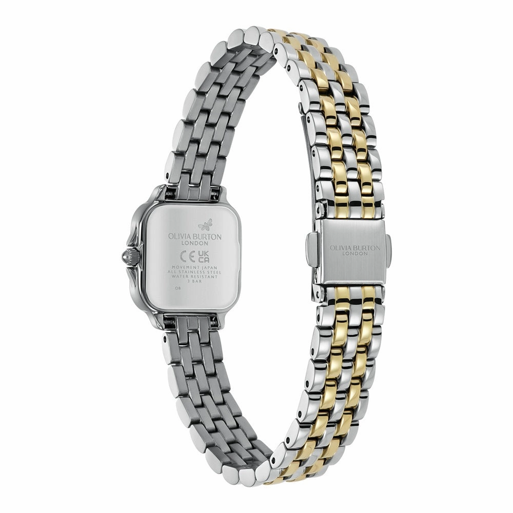 Olivia Burton Mini Grosvenor Chalk Blue and Two Tone Watch 24000258