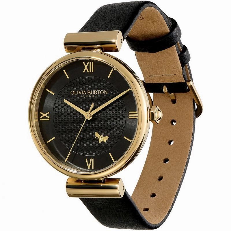 Olivia Burton Minima Bee Ladies Leather Strap Watch 24000099