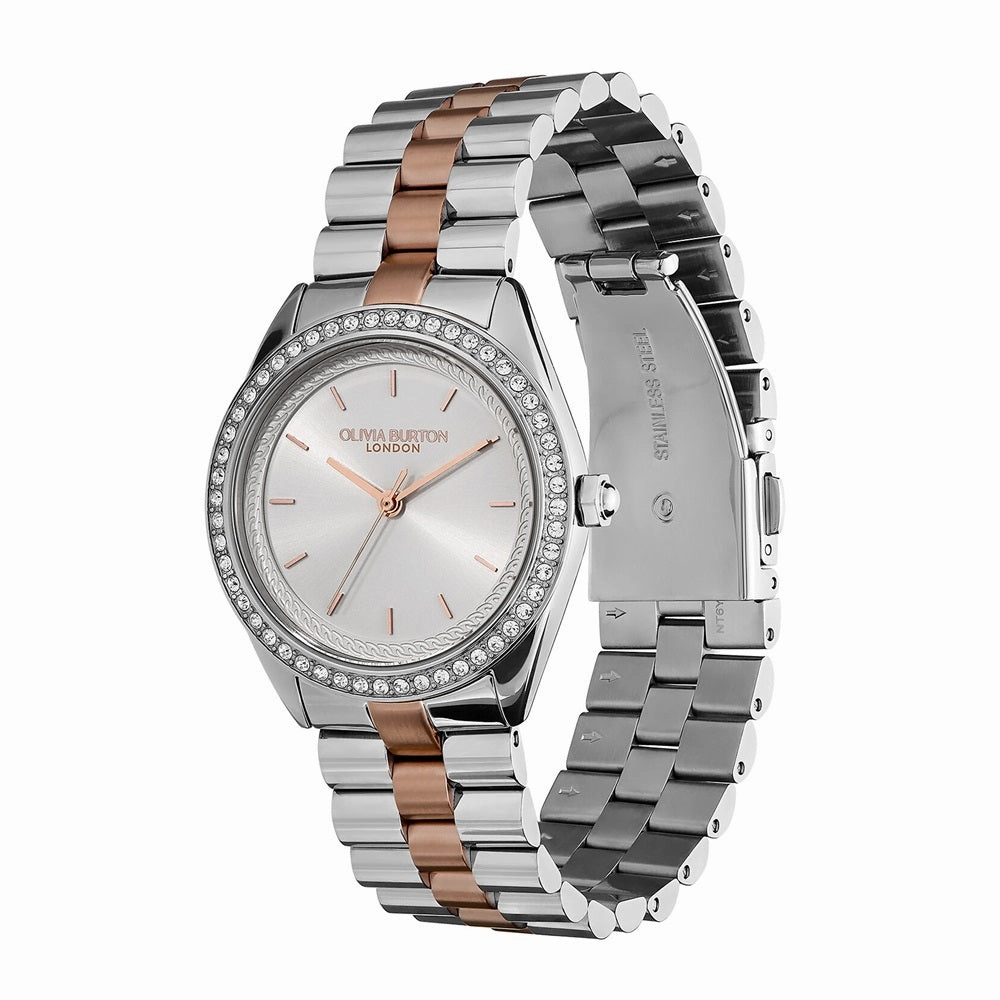 Olivia Burton Sports Luxe Two Tone Ladies Watch 24000138