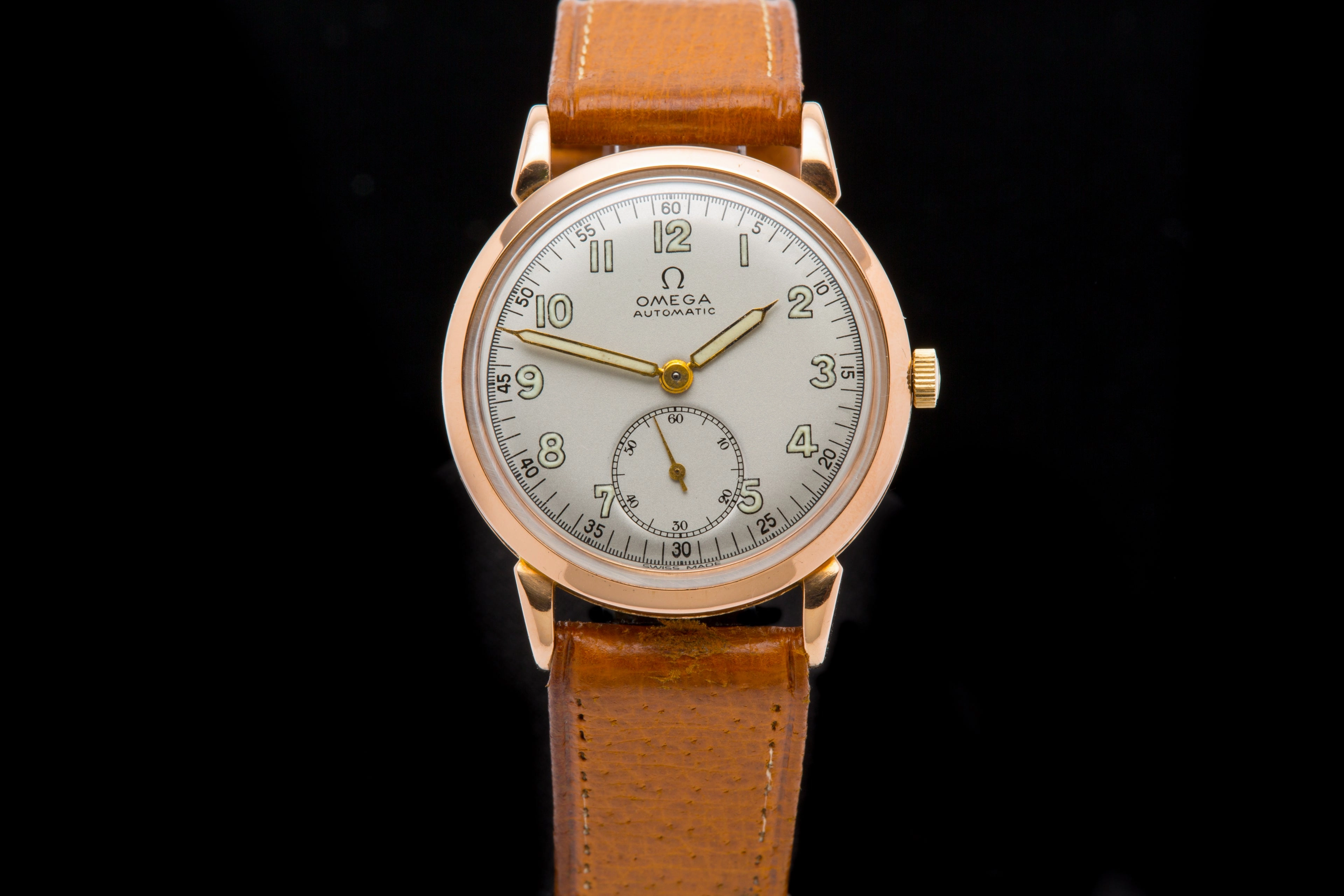 Omega 14ct Rose gold automatic