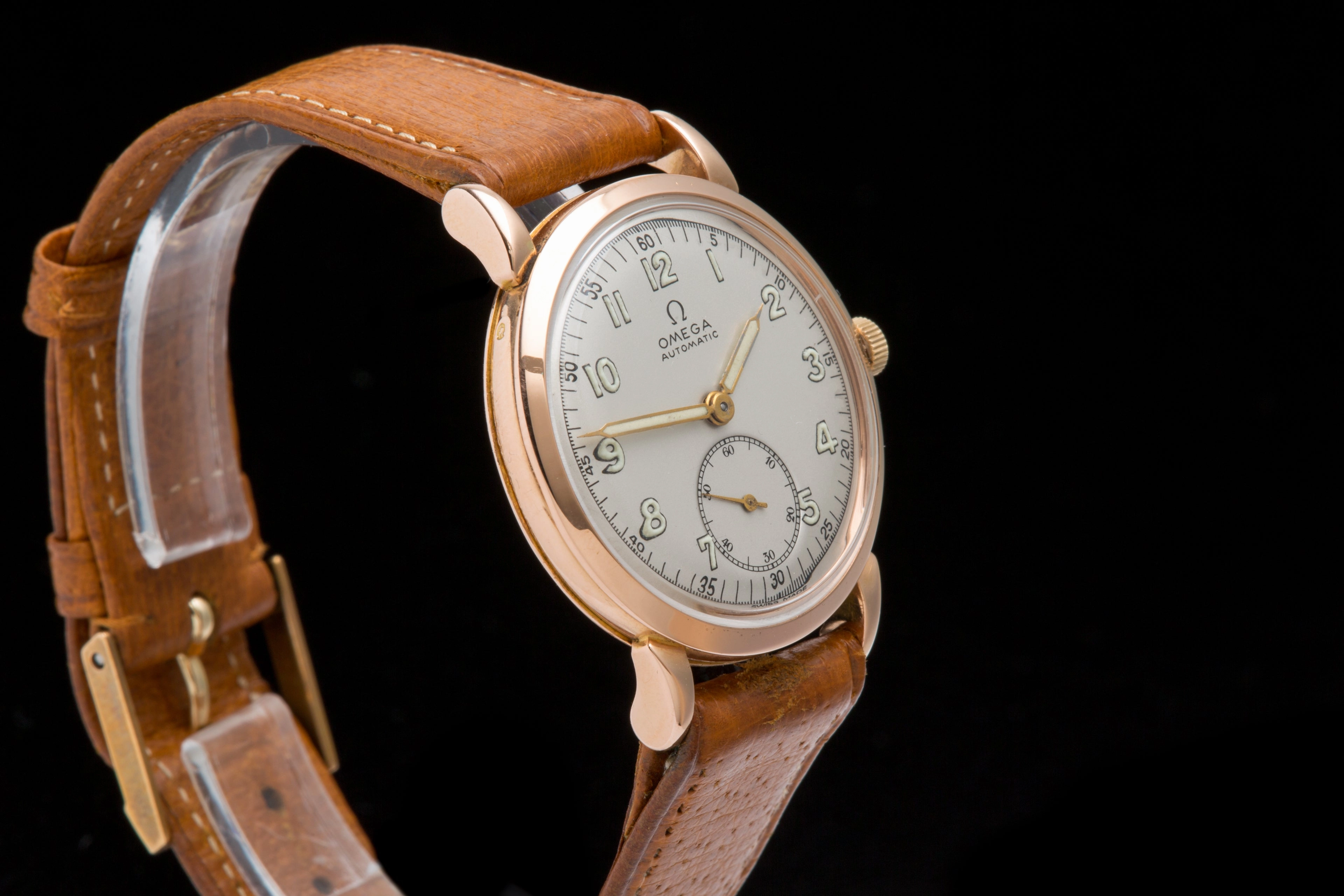 Omega 14ct Rose gold automatic