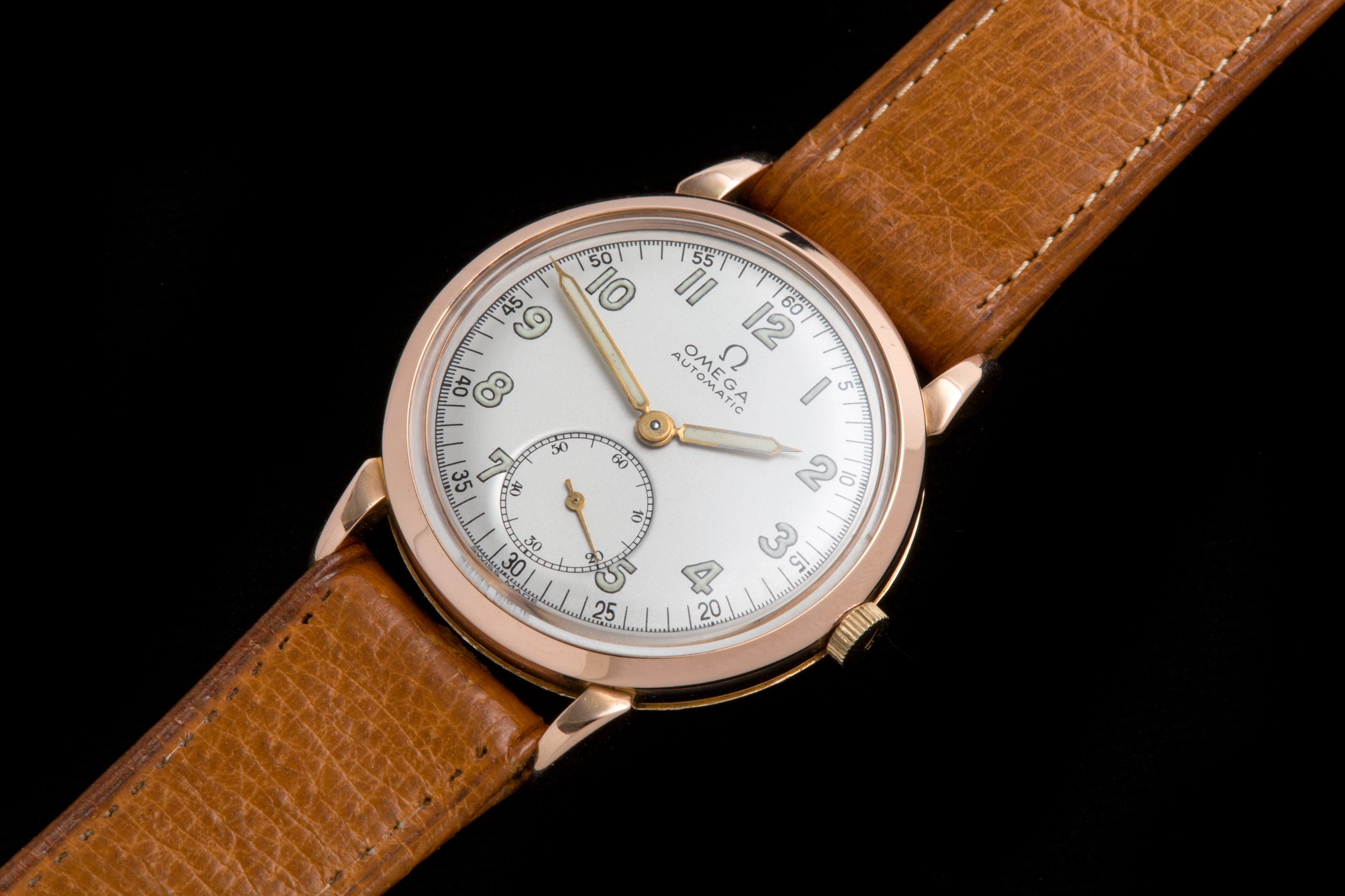 Omega 14ct Rose gold automatic