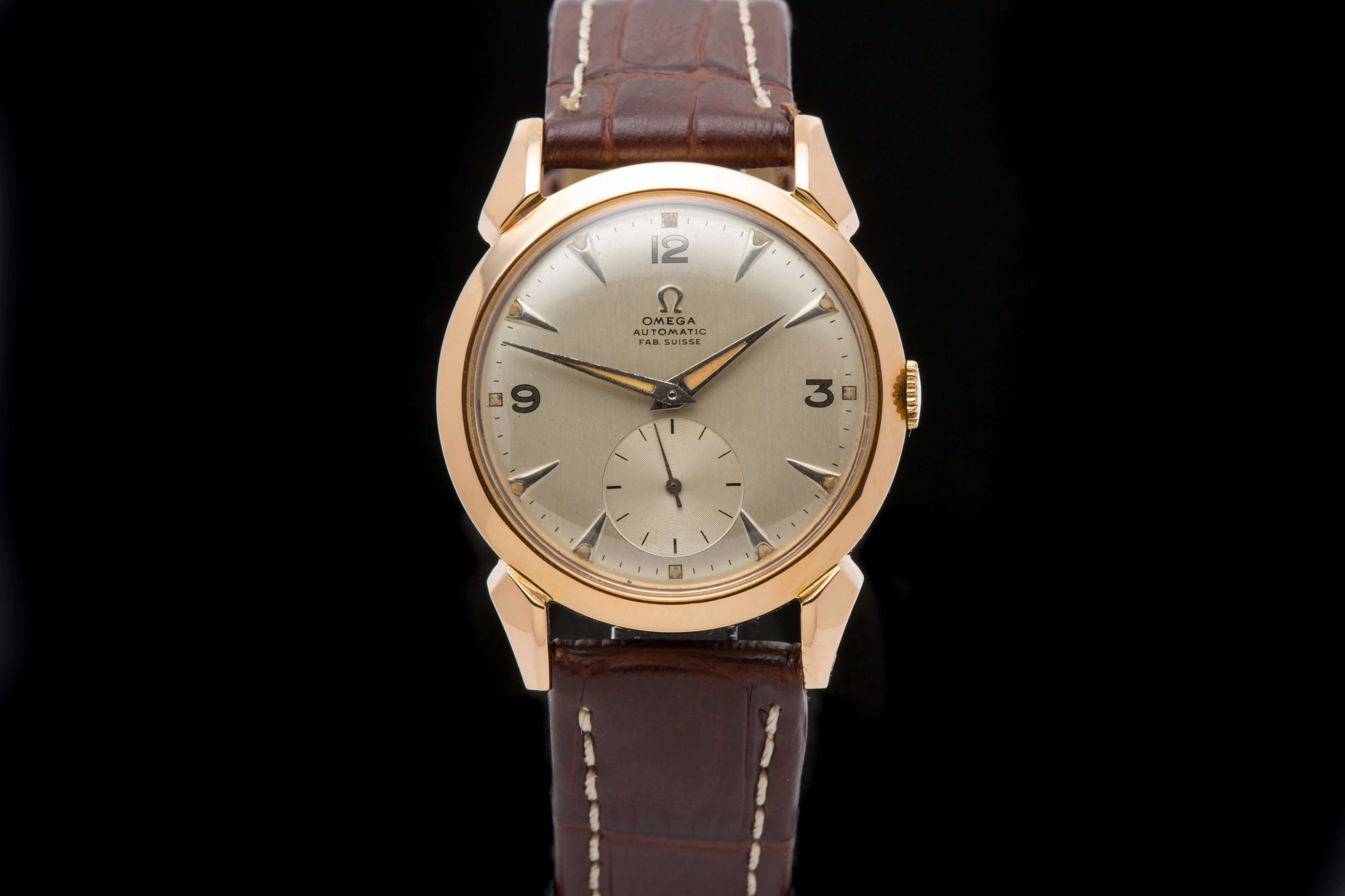 Omega 18ct Rose gold vintage dress watch