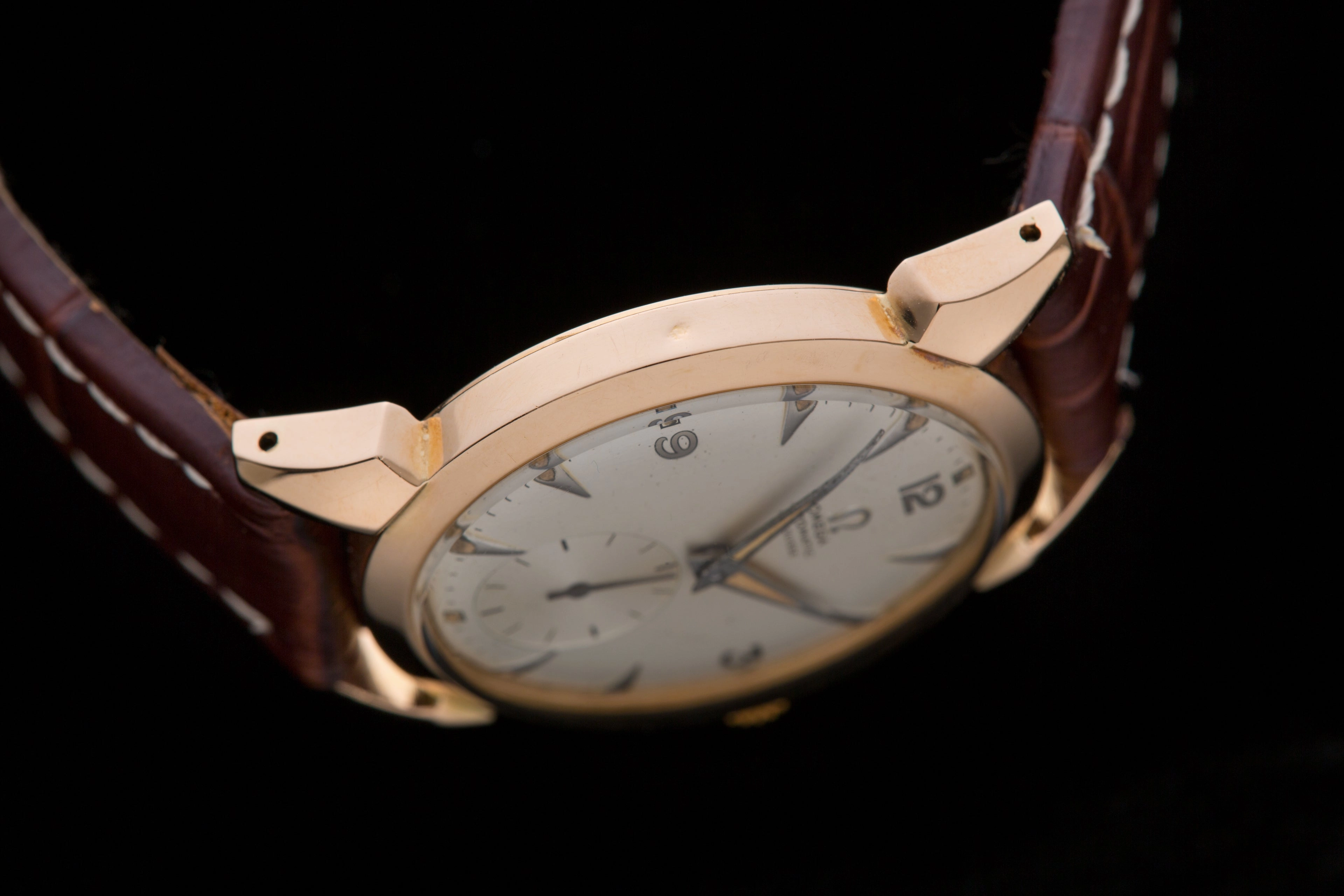 Omega 18ct Rose gold vintage dress watch
