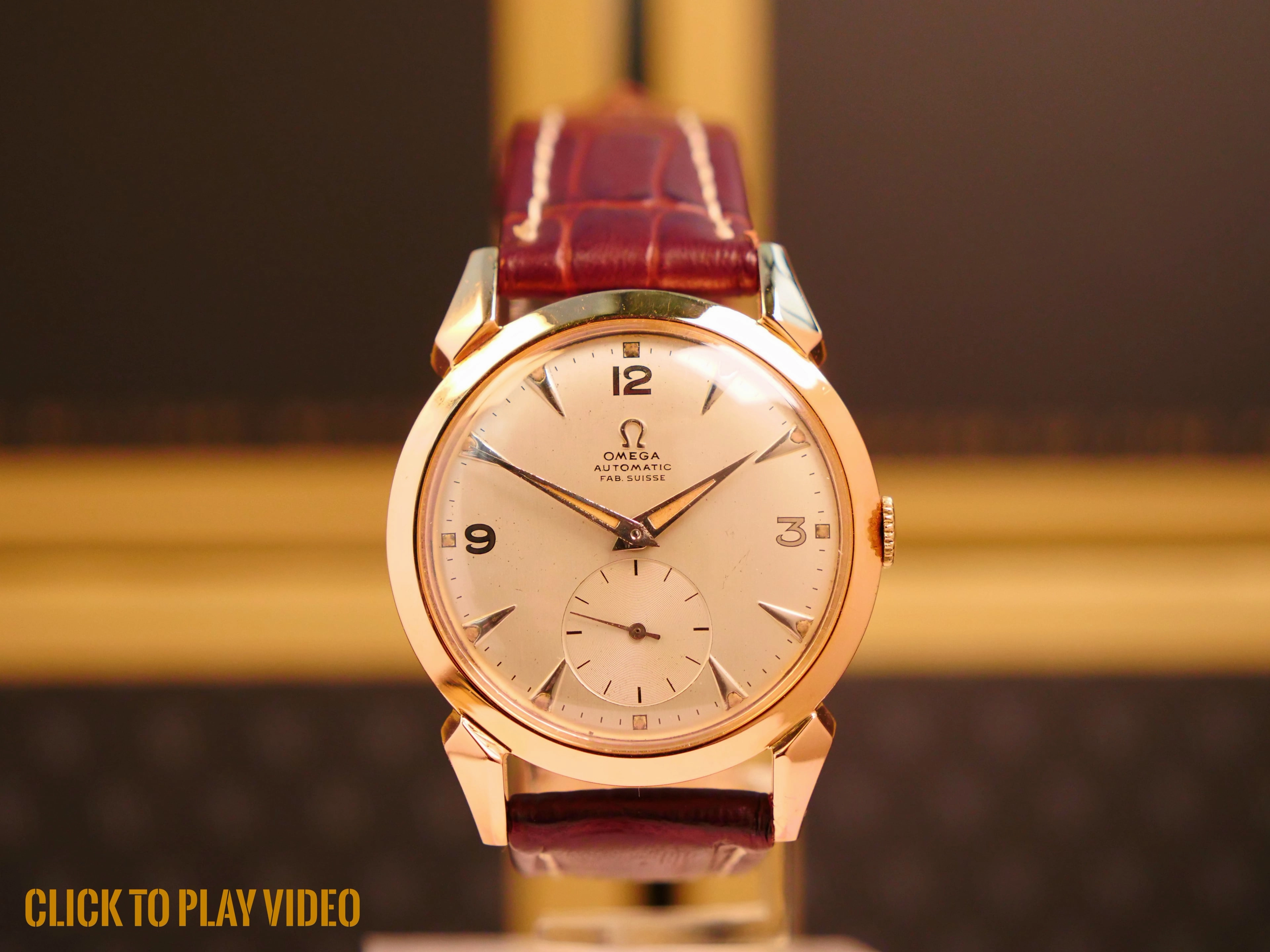 Omega 18ct Rose gold vintage dress watch