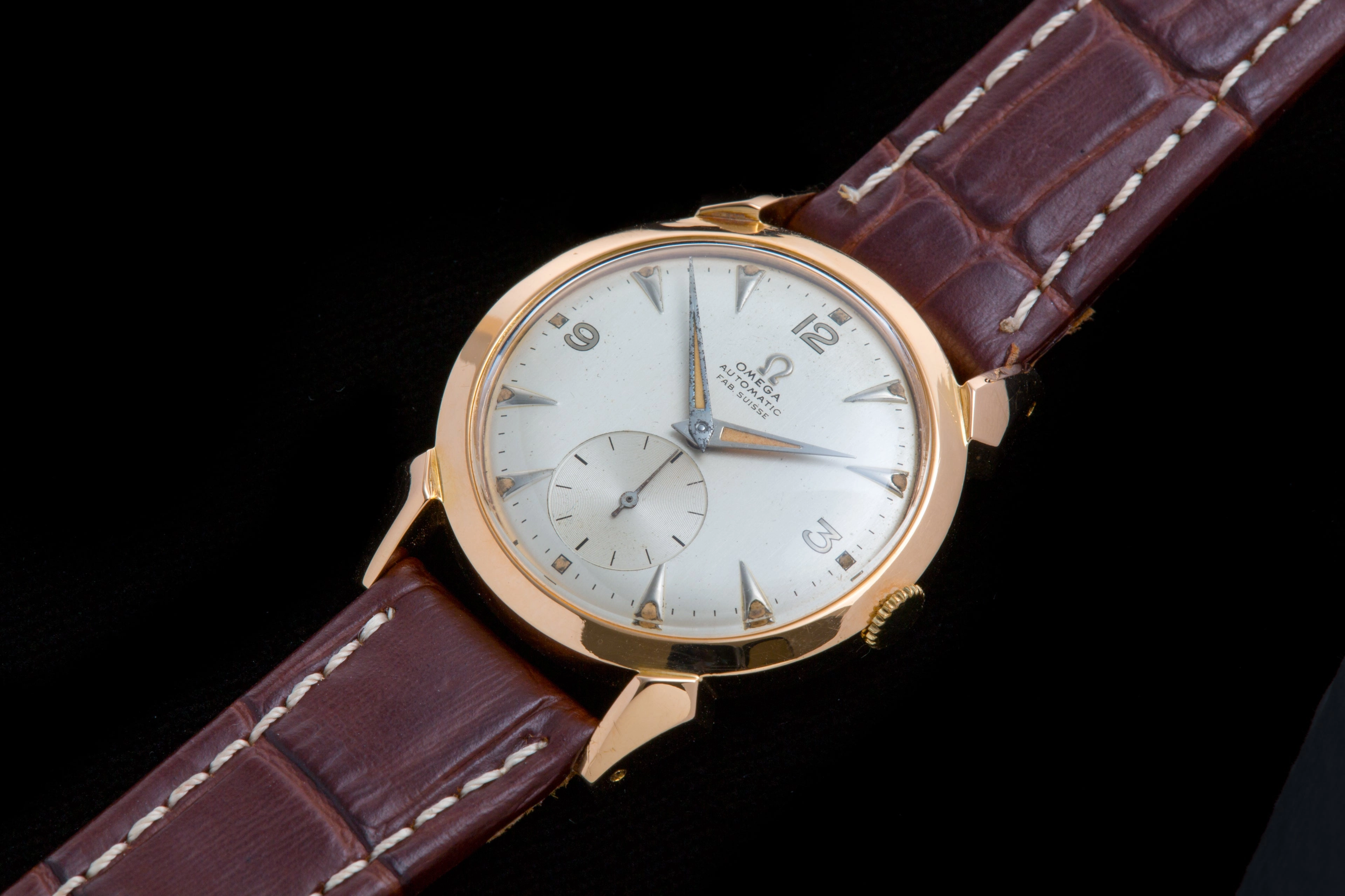 Omega 18ct Rose gold vintage dress watch