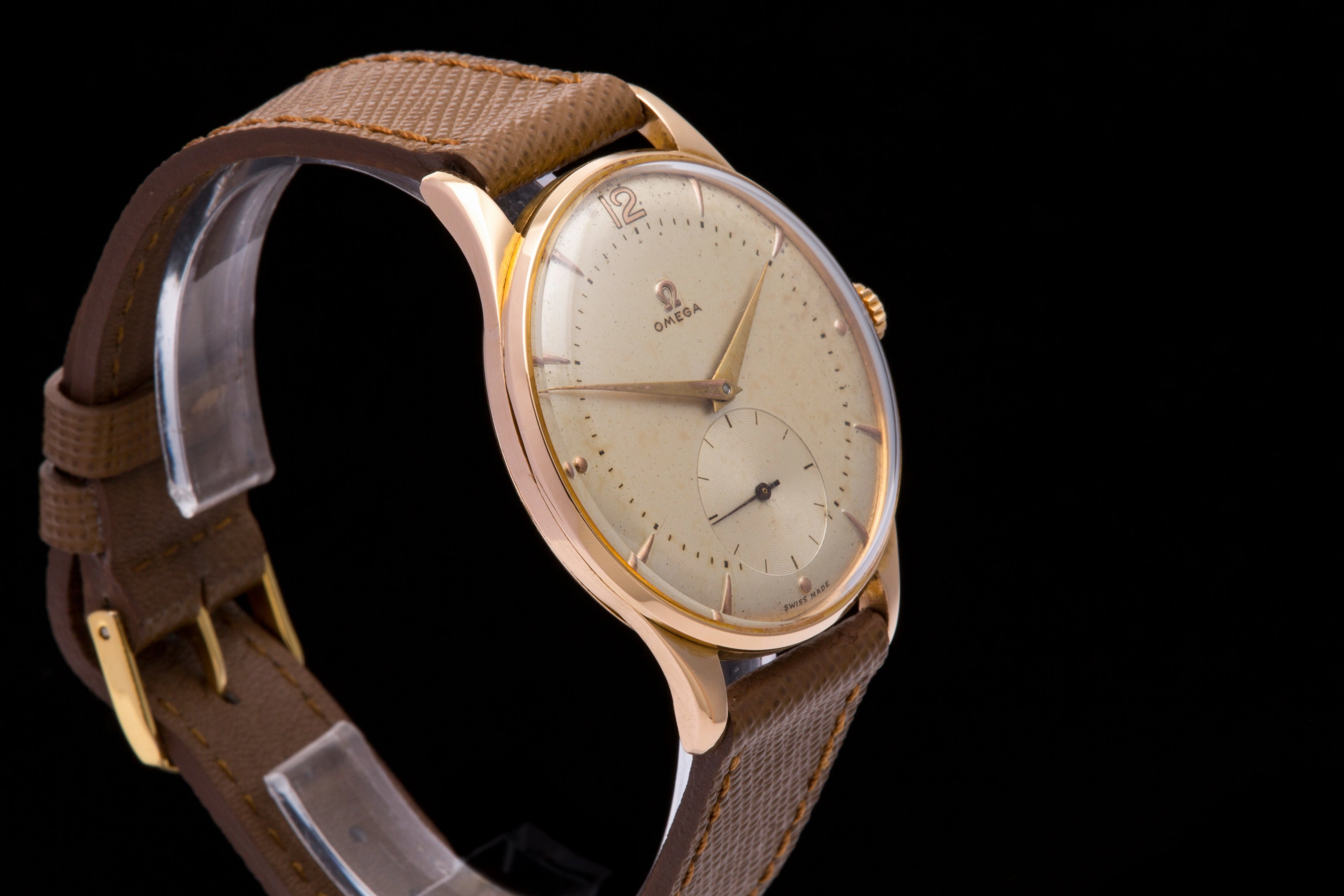 Omega 18ct solid Rose gold 38 mm Jumbo