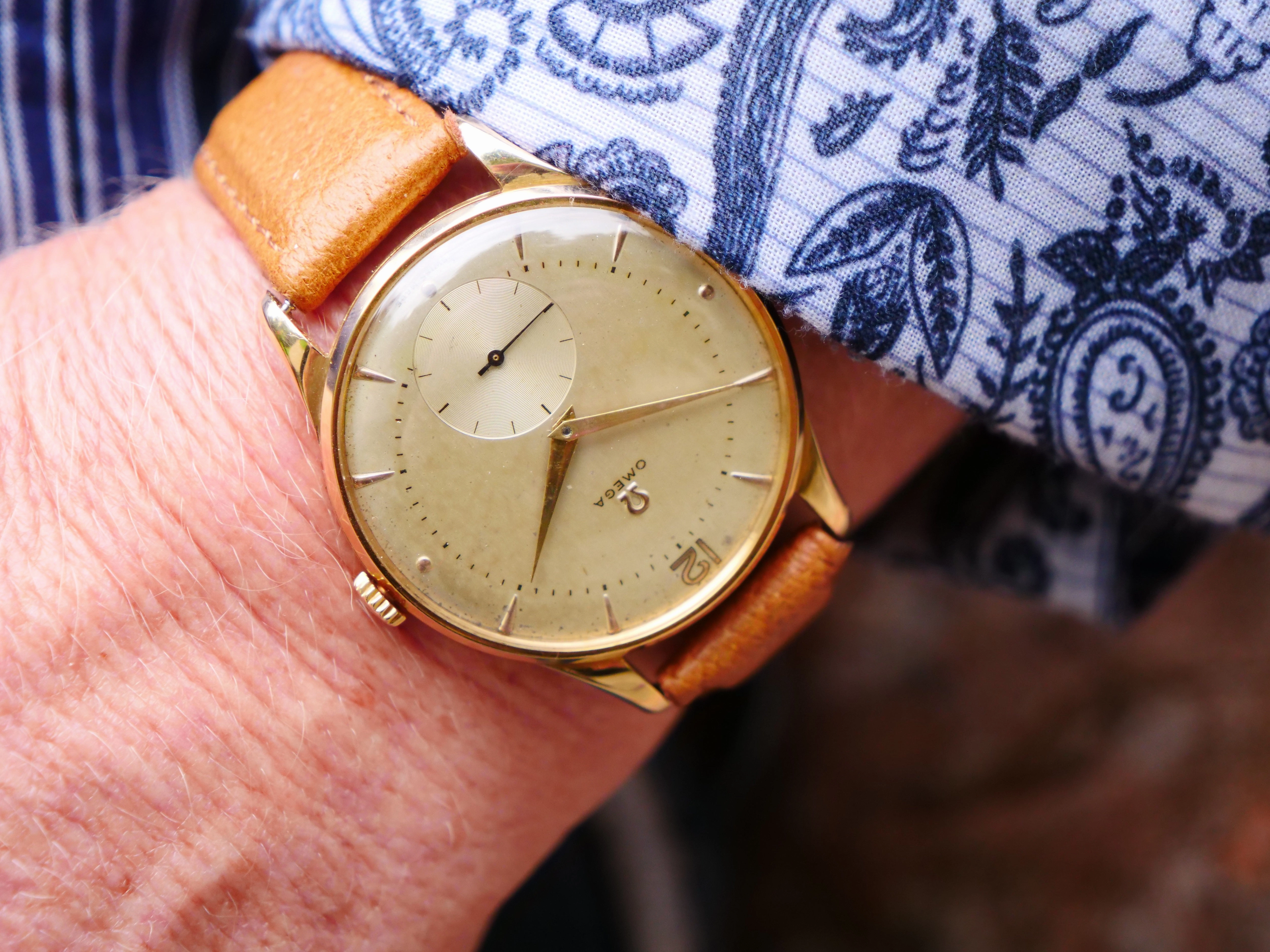 Omega 18ct solid Rose gold 38 mm Jumbo