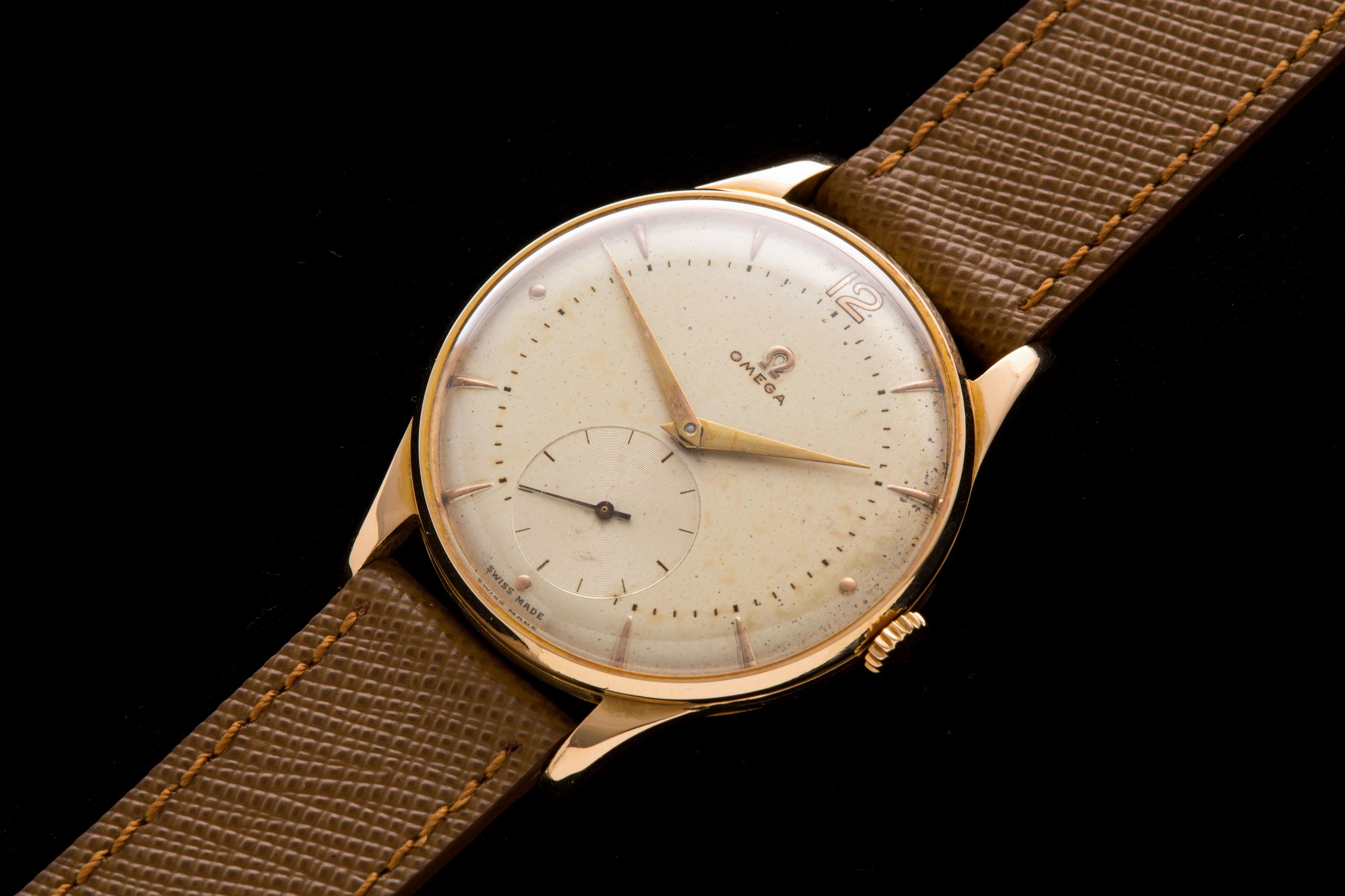Omega 18ct solid Rose gold 38 mm Jumbo