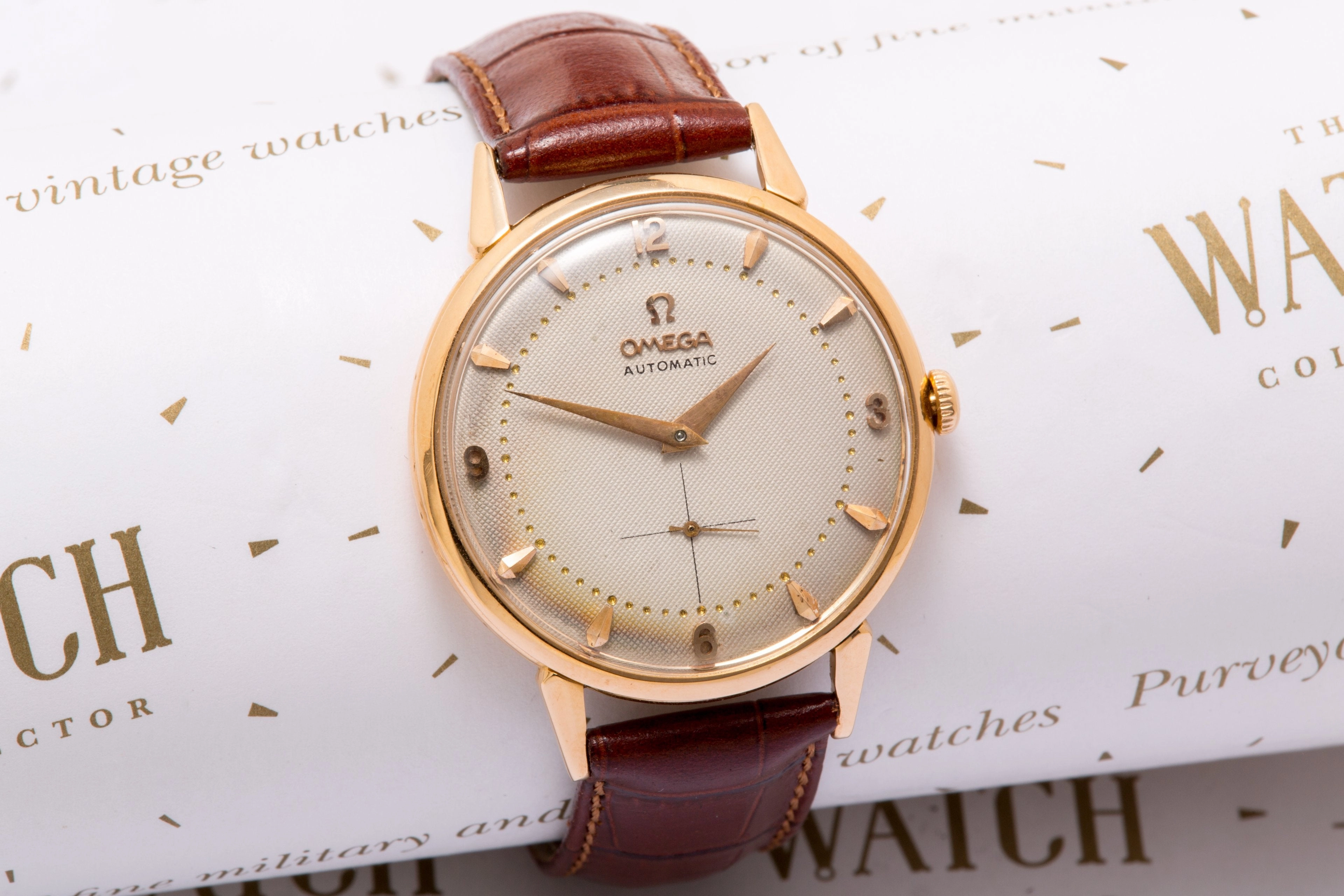 Omega 18K Rose Gold Bumper Jumbo SOLD