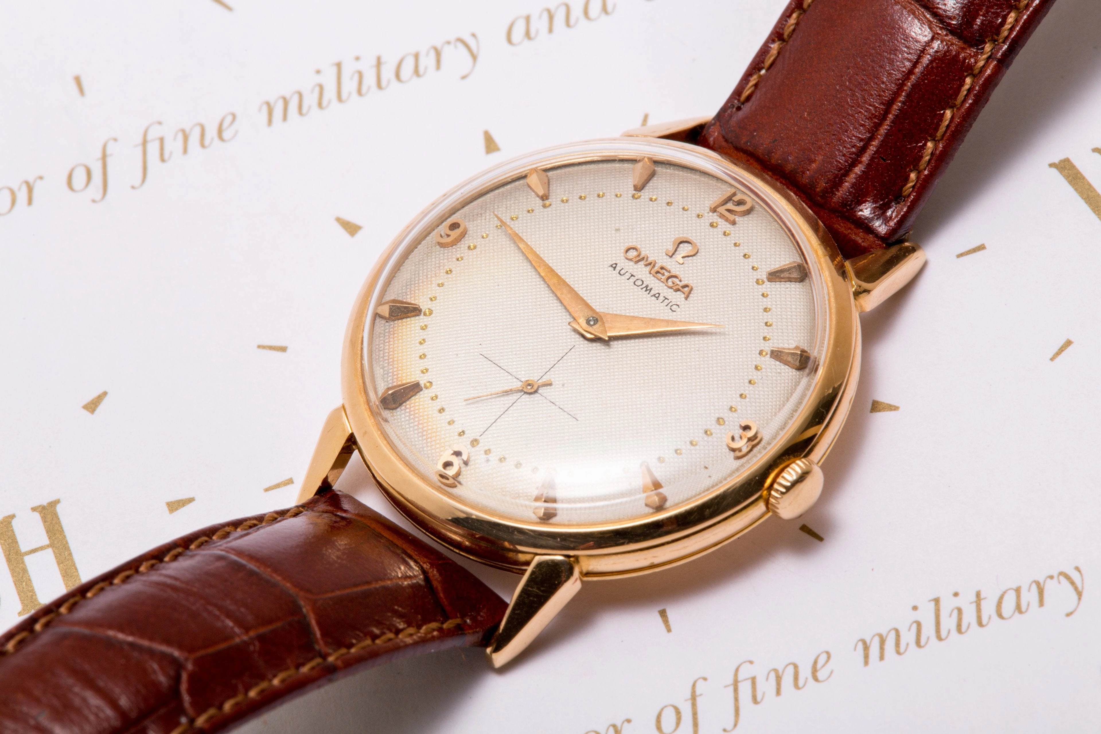 Omega 18K Rose Gold Bumper Jumbo SOLD
