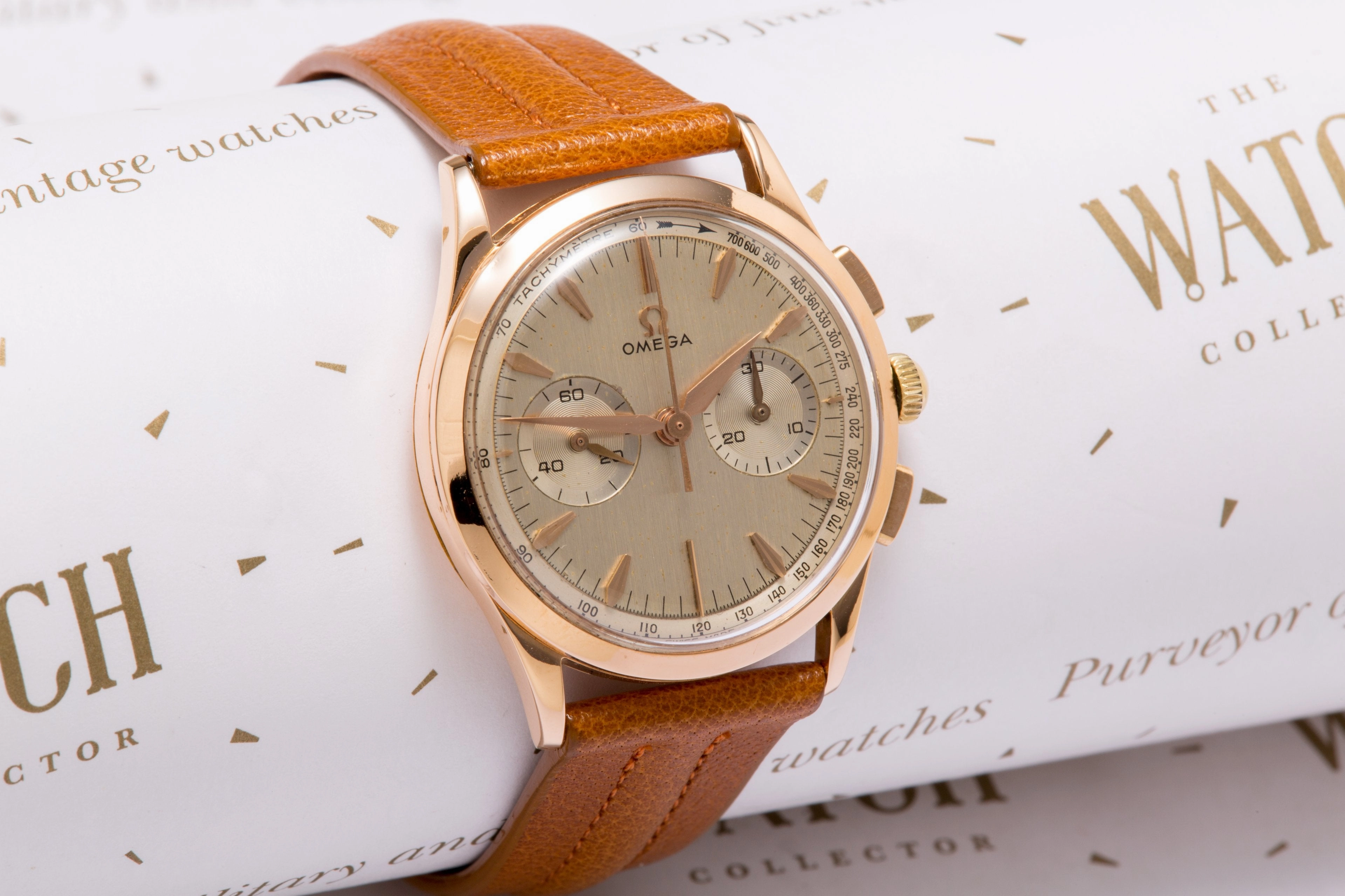 Omega 18K Rose Gold calibre 320 chronograph SOLD