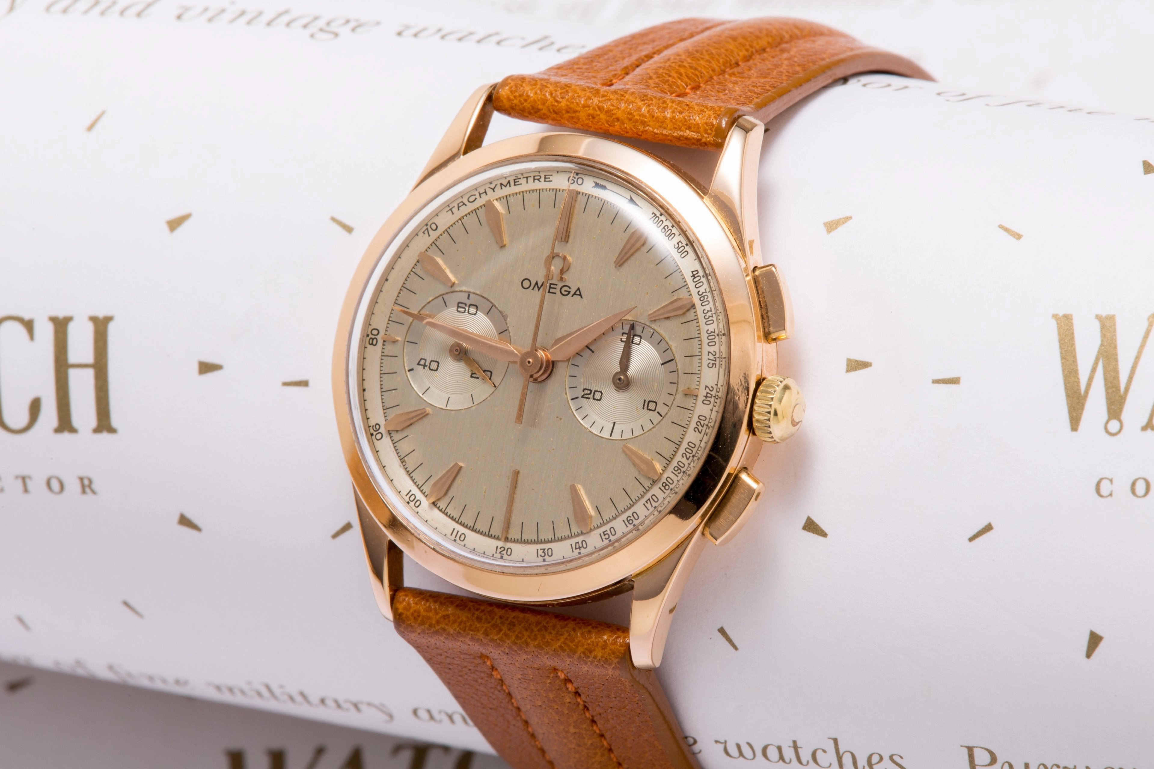 Omega 18K Rose Gold calibre 320 chronograph SOLD