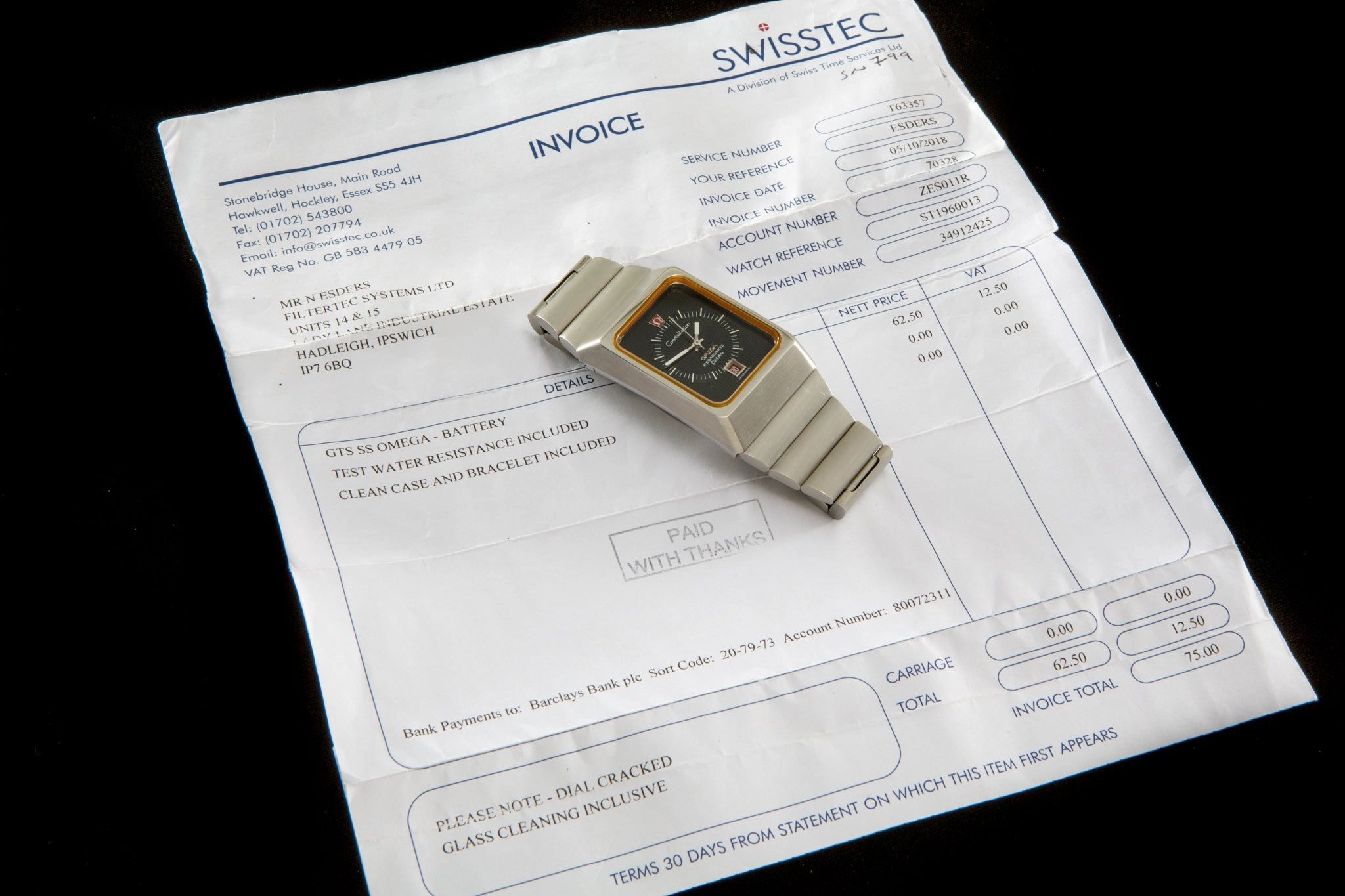 Omega 2.4 MHz Waffle dial