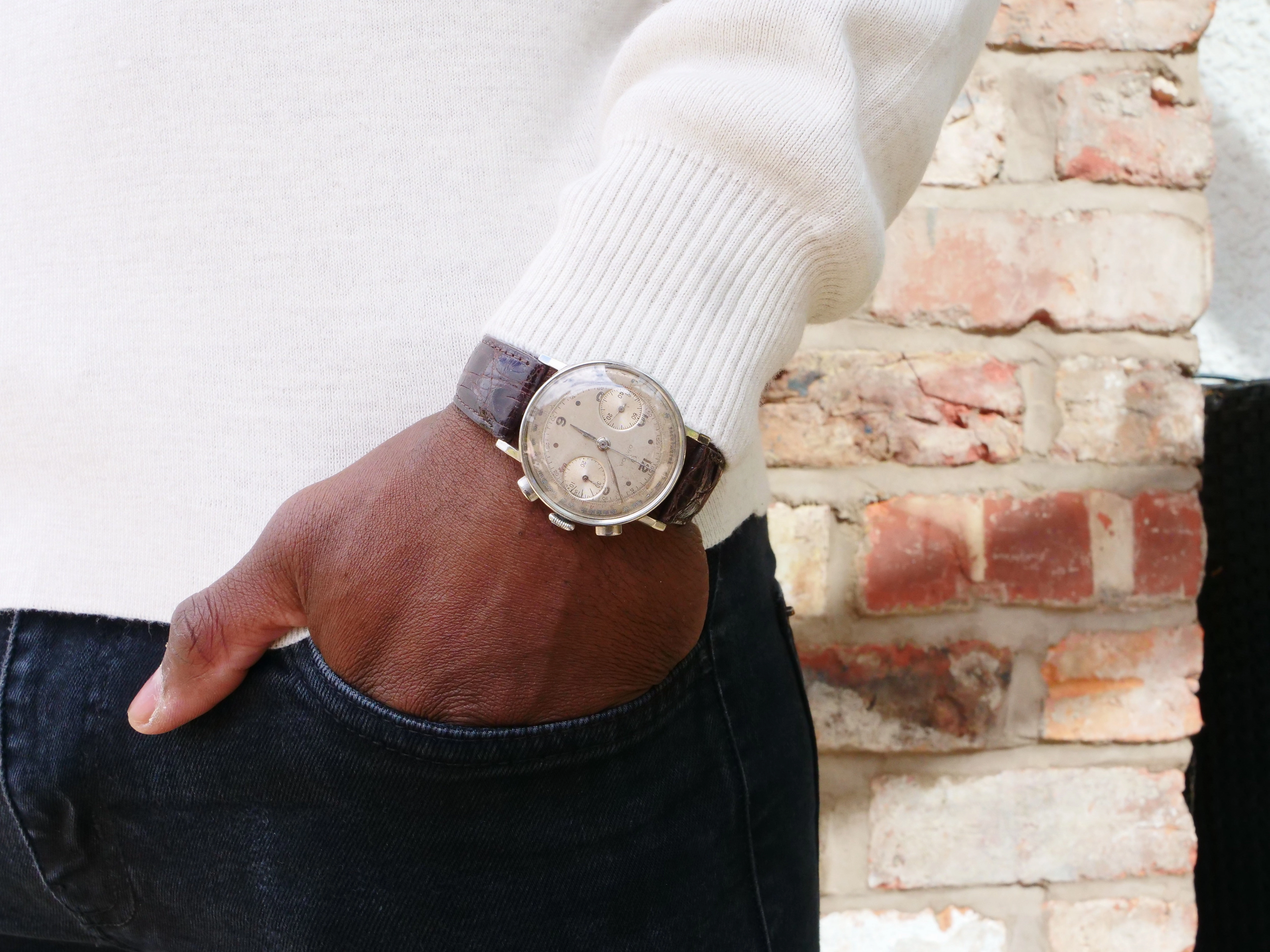 Omega 33.3 vintage jumbo chronograph