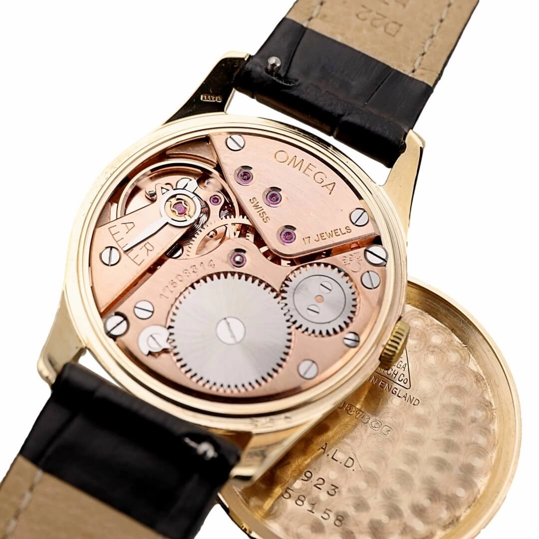 Omega 9k Gold Dress Watch, 1959