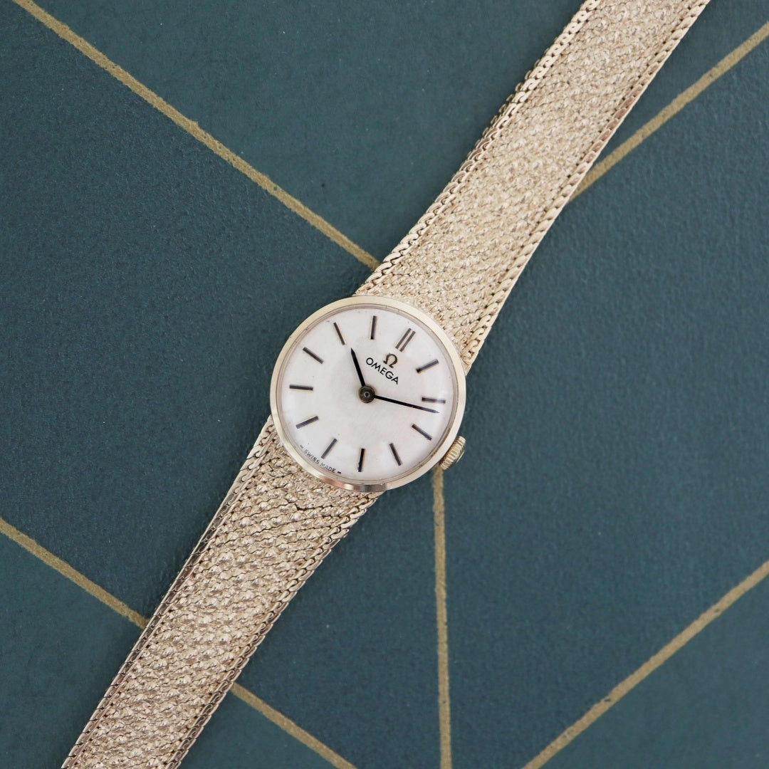 Omega 9k Gold Ladies Cocktail Watch, 1972