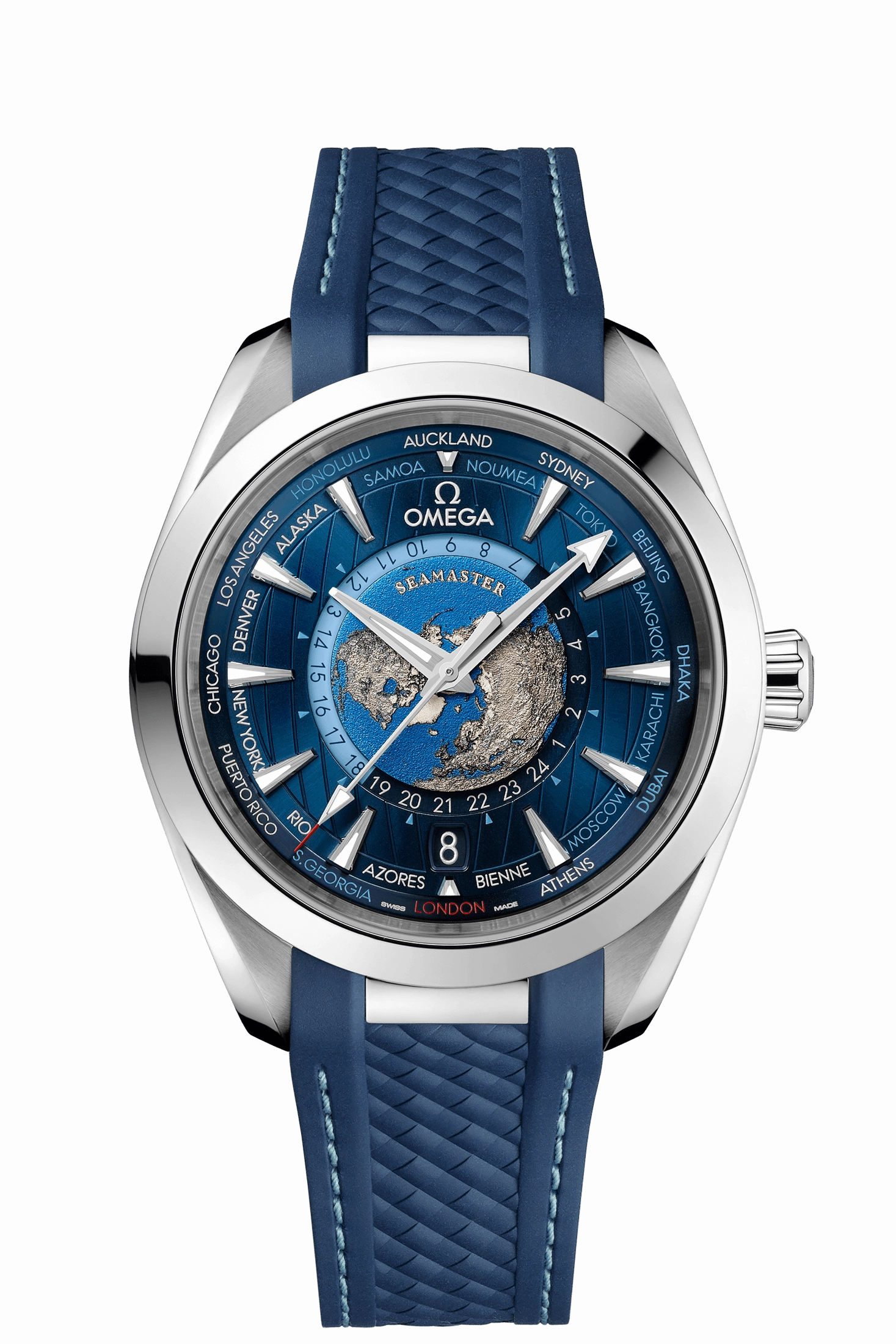 Omega Aqua Terra 150M CoAxial Master Chronometer GMT Worldtimer 43 MM
