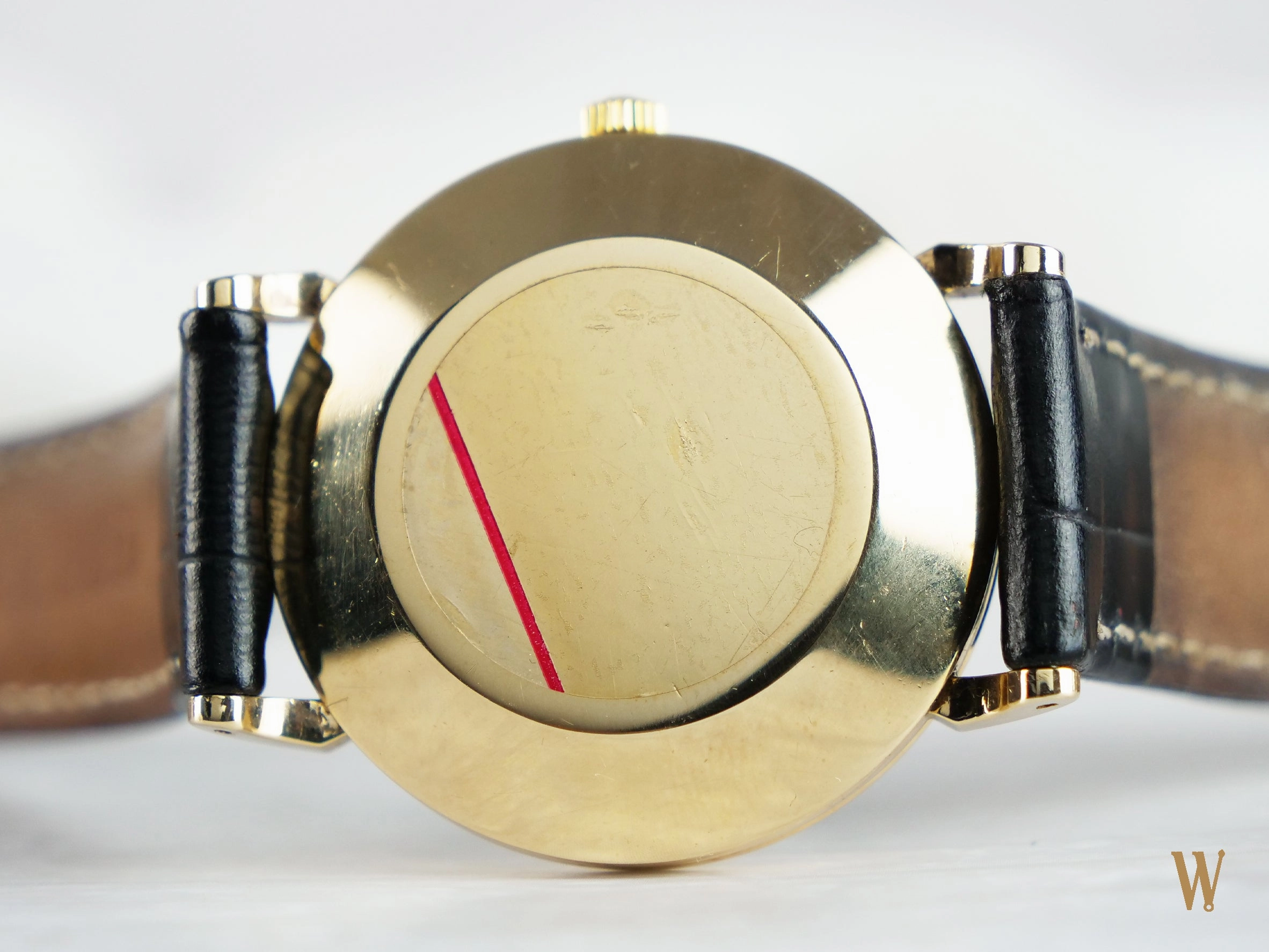 Omega Automatic Black Gloss Gilt Dial
