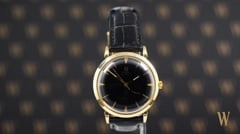Omega Automatic Black Gloss Gilt Dial