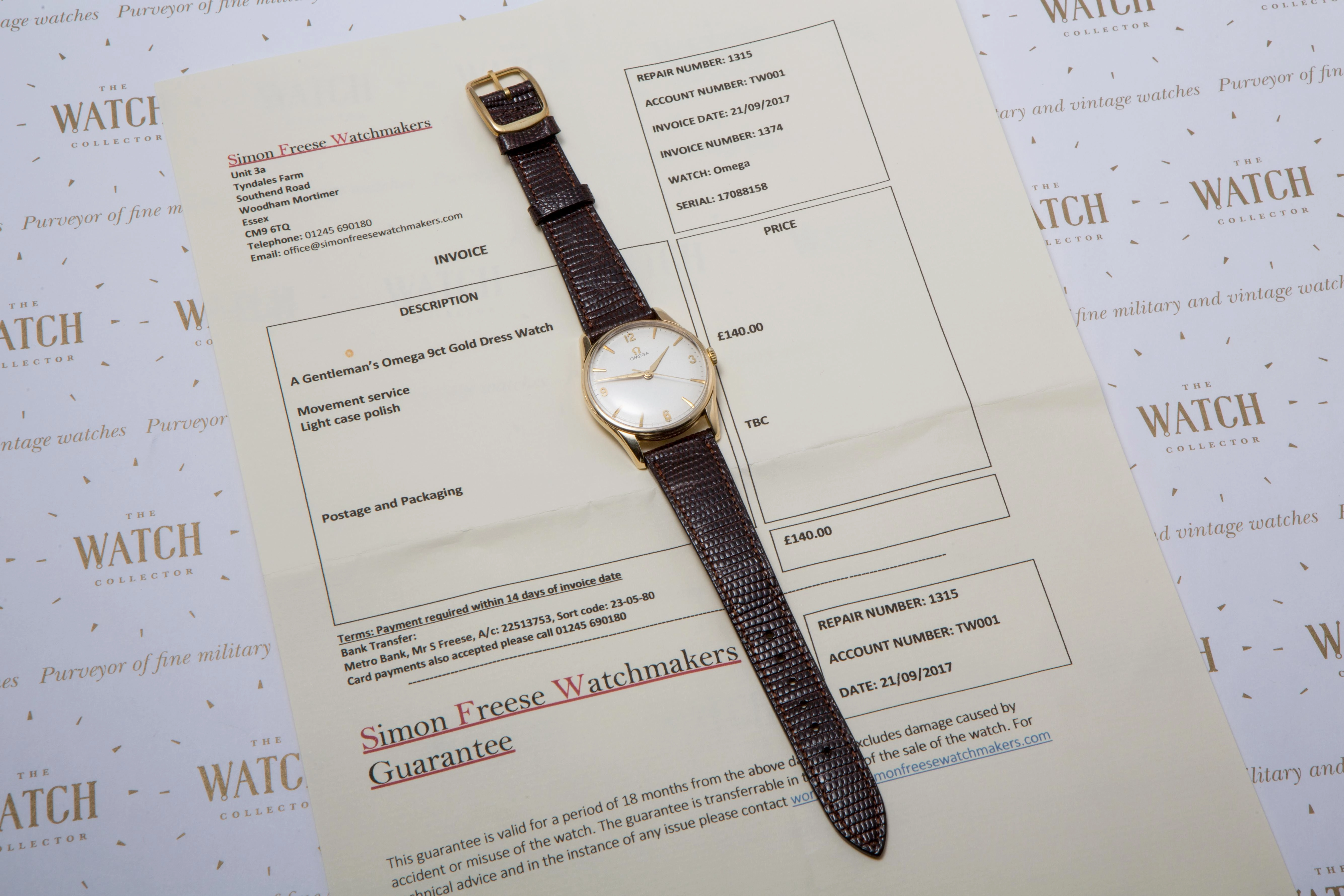 Omega cal 284 Dennison SOLD