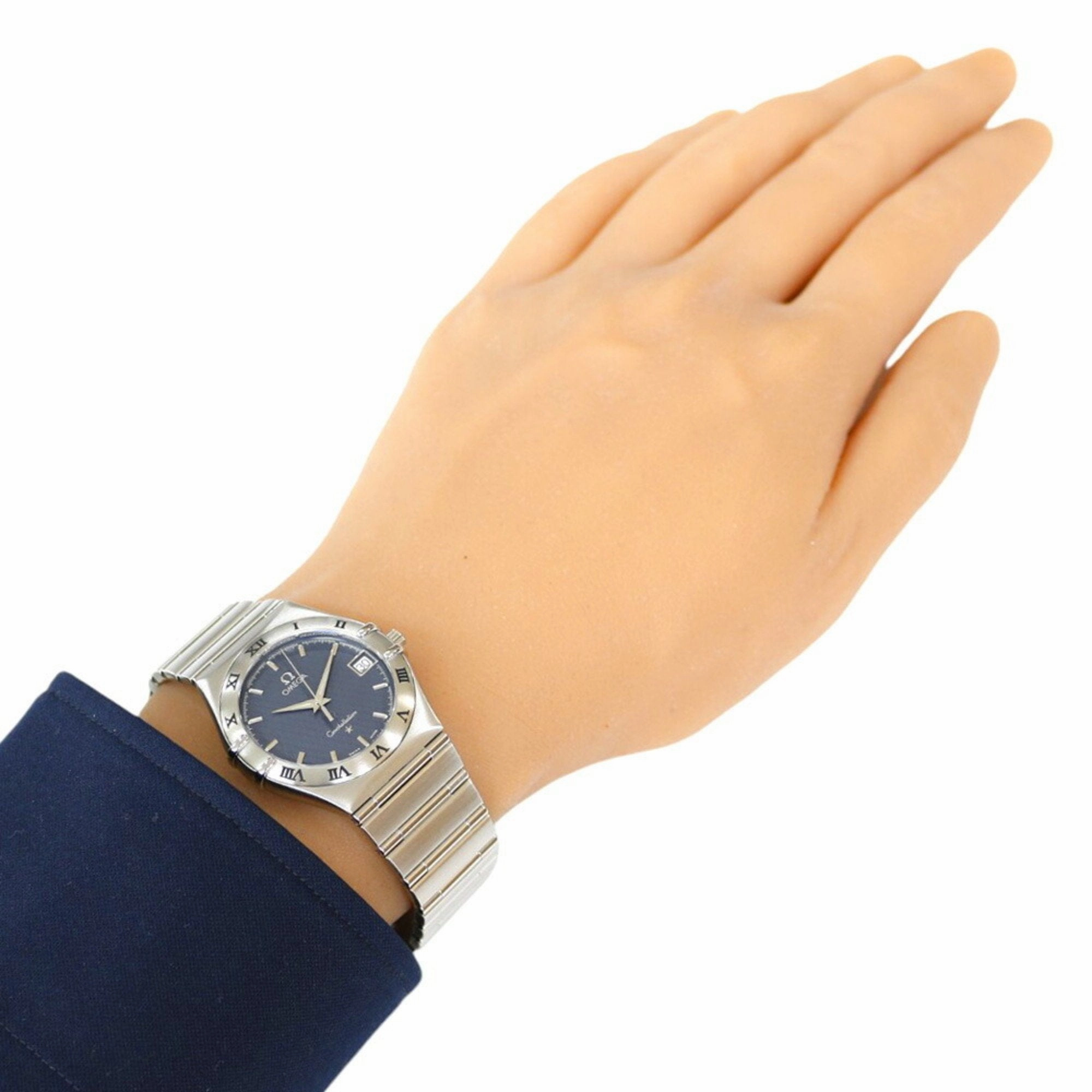 Omega Constellation blue Stainless Steel (Pre-Owned)