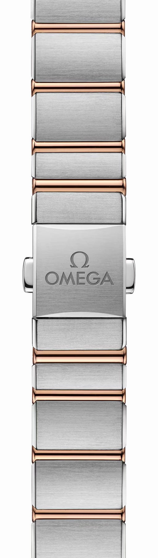 Omega Constellation Stainless Steel & 18K Rose Gold Silver Dial Diamonds Quartz Womens Watch 131.25.25.60.52.001
