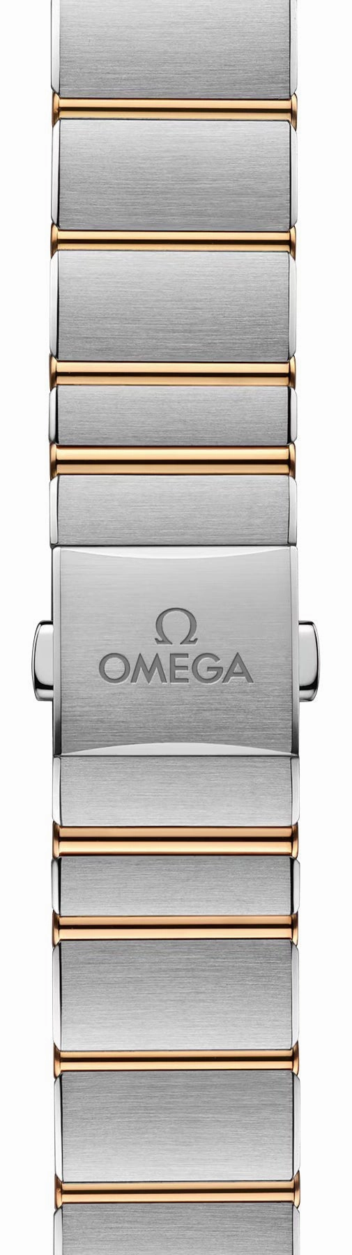 Omega Constellation Stainless Steel & 18K Yellow Gold Silver Dial Diamonds Quartz Womens Watch 131.25.28.60.52.002